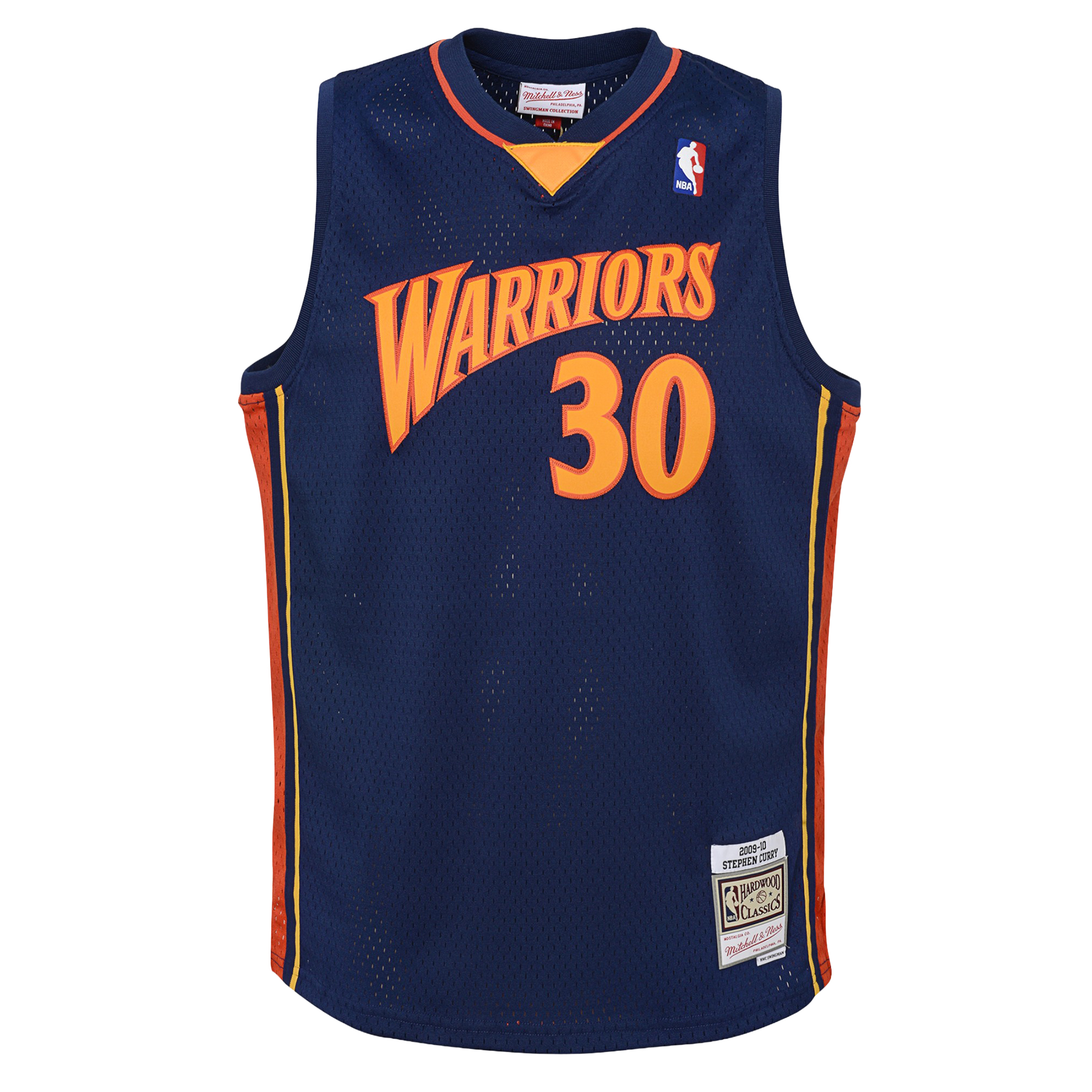 Golden State Warriors Mitchell & Ness Swingman Road 2009 Jersey - Stephen Curry - Youth, , rebel_hi-res