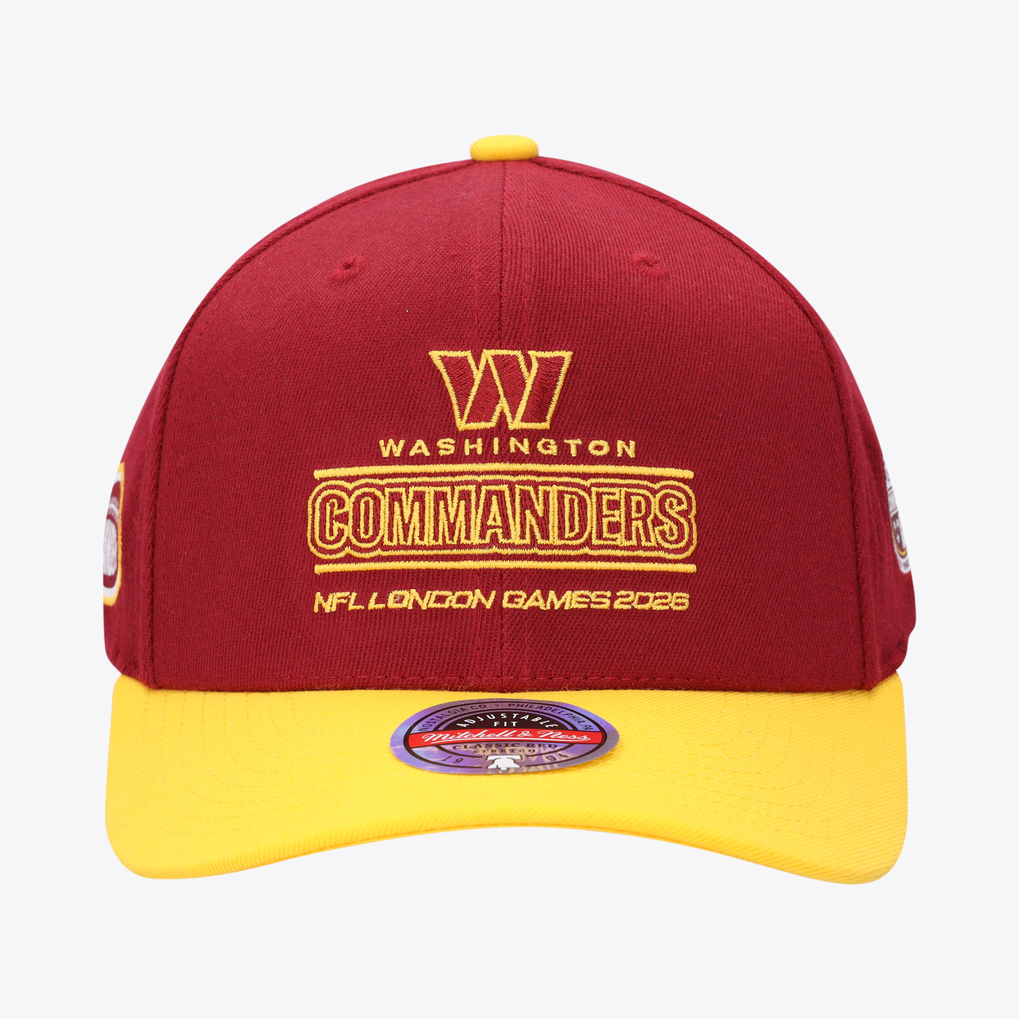 Washington Commanders Mitchell & Ness International Games 2026 Cap - Mens, , rebel_hi-res