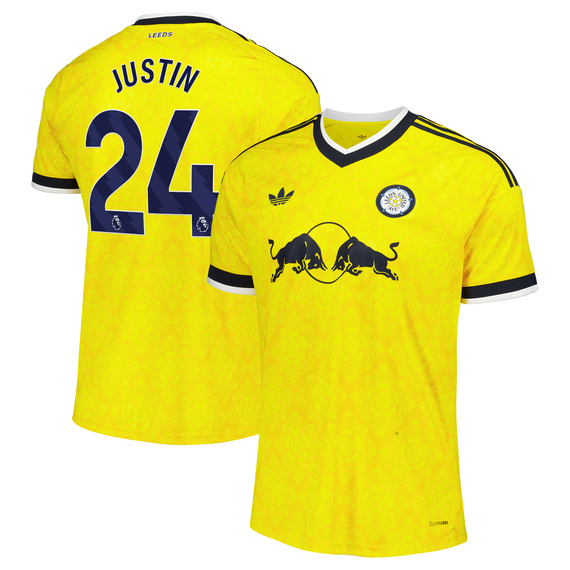 Leeds United adidas Away Shirt 2026-27 with Justin 24 printing, , rebel_hi-res
