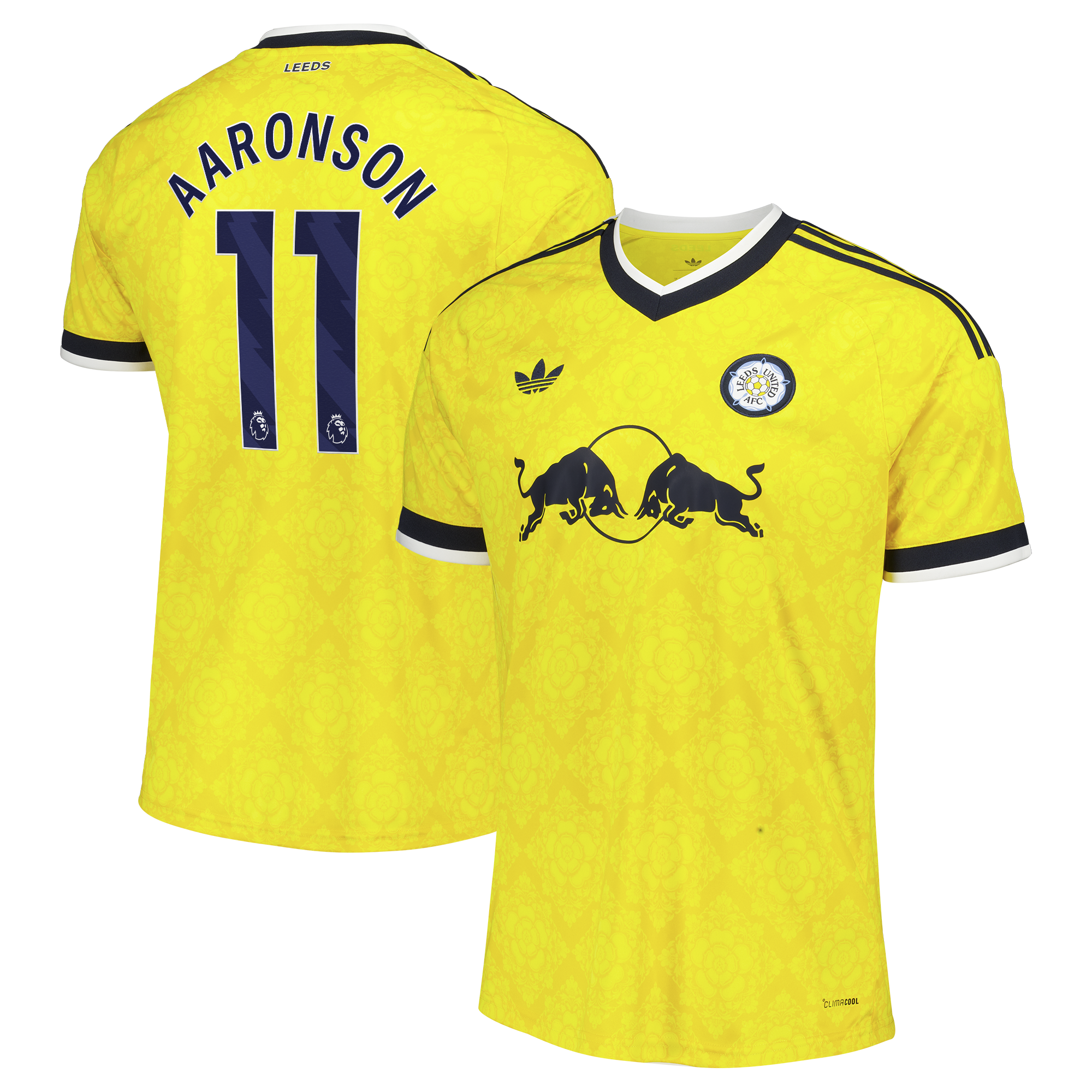 Leeds United adidas Away Shirt 2026-27 with Aaronson 11 printing, , rebel_hi-res