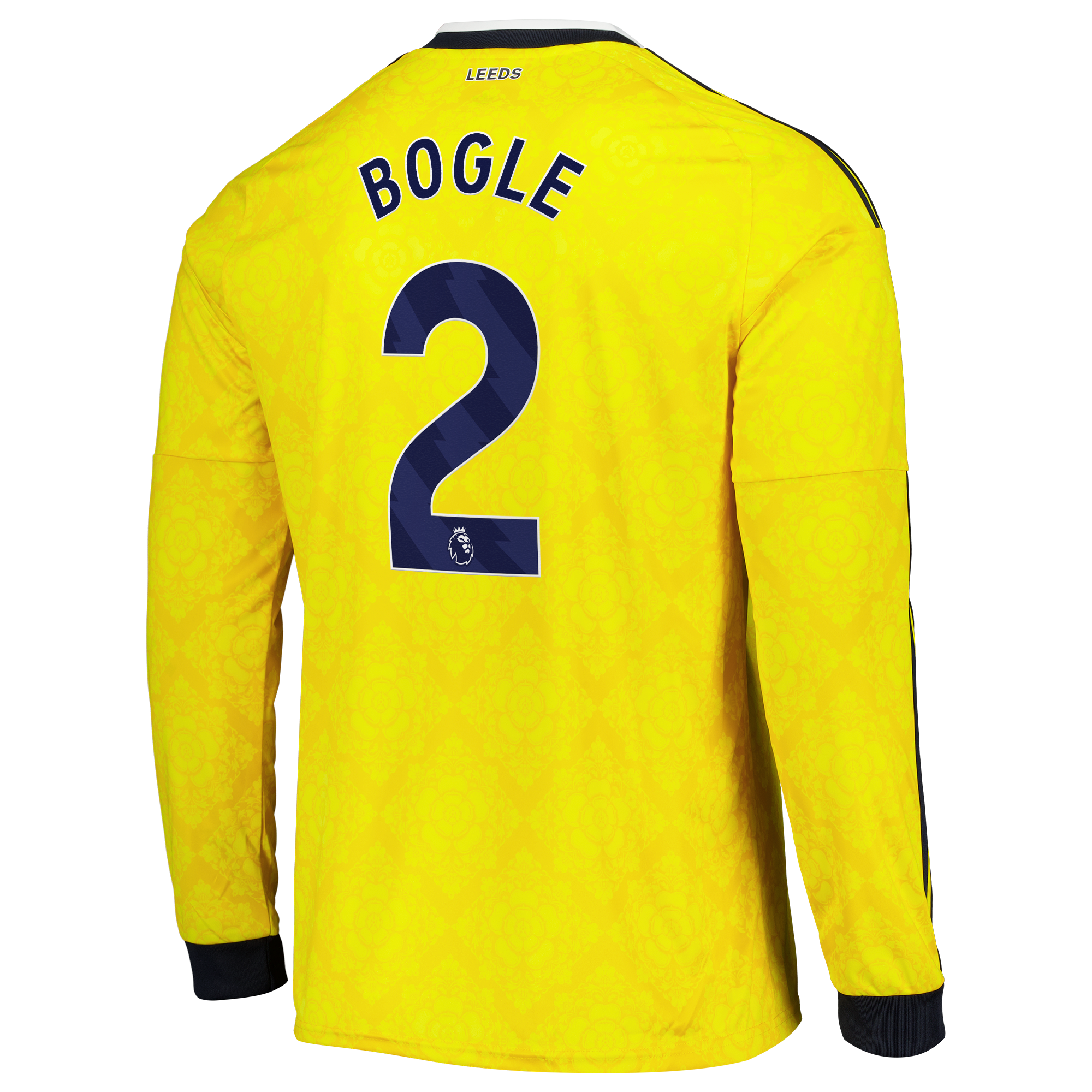 Leeds United adidas Away Shirt 2026-27 - Long Sleeve with Bogle 2 printing, , rebel_hi-res