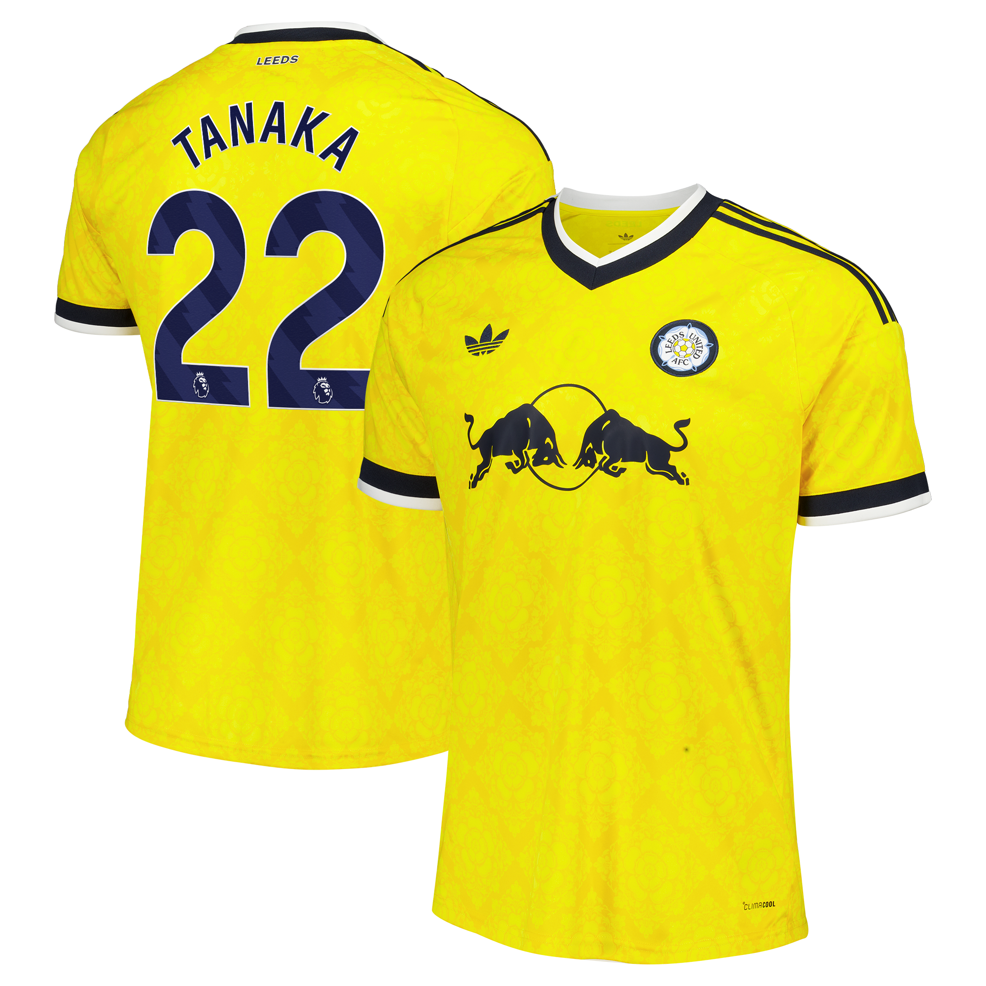 Leeds United adidas Away Shirt 2026-27 with Tanaka 22 printing, , rebel_hi-res