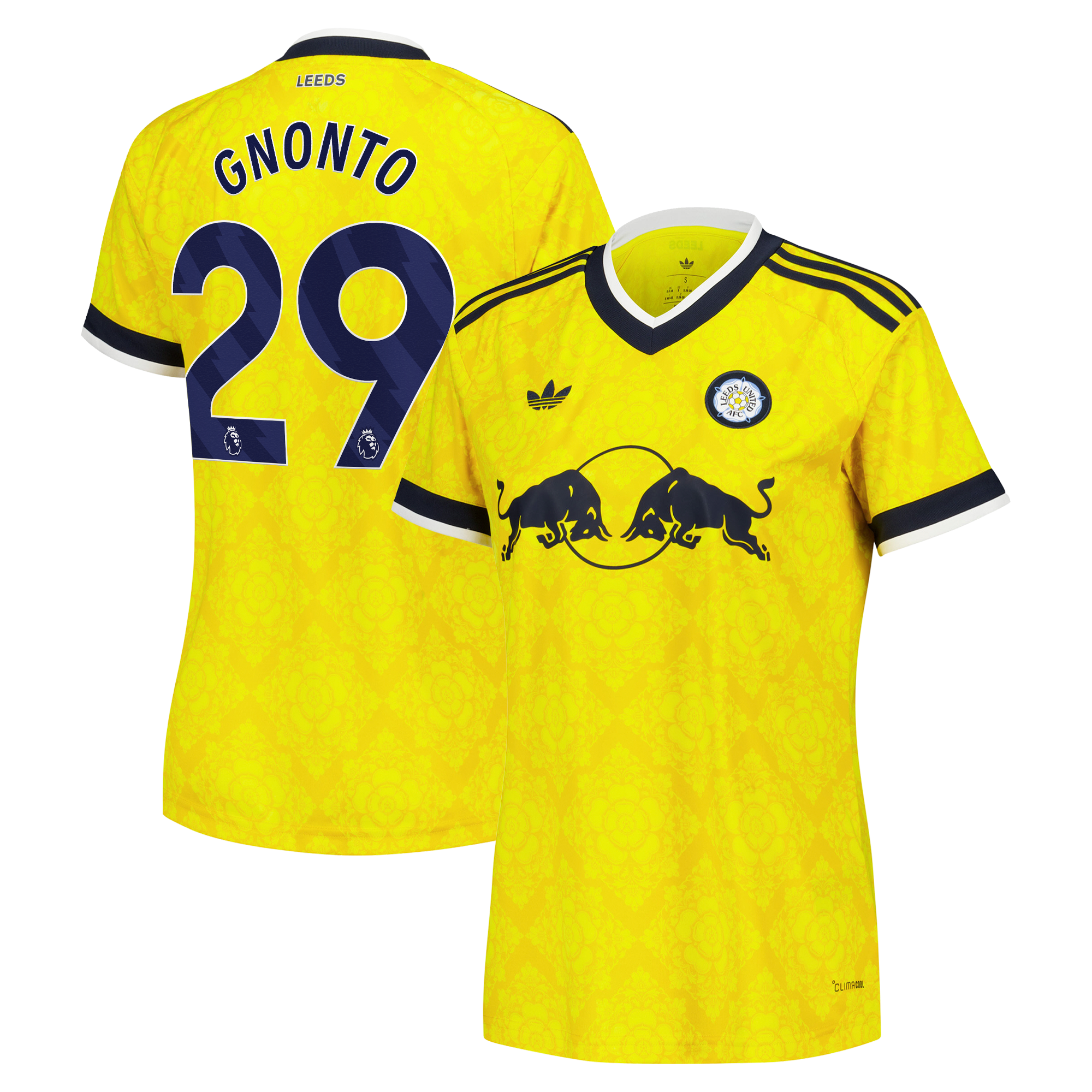 Leeds United adidas Away Shirt 2026-27 - Womens with Gnonto 29 printing, , rebel_hi-res