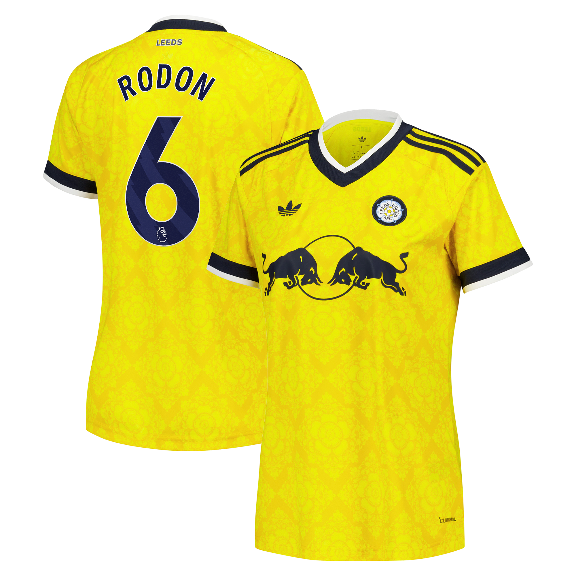 Leeds United adidas Away Shirt 2026-27 - Womens with Rodon 6 printing, , rebel_hi-res