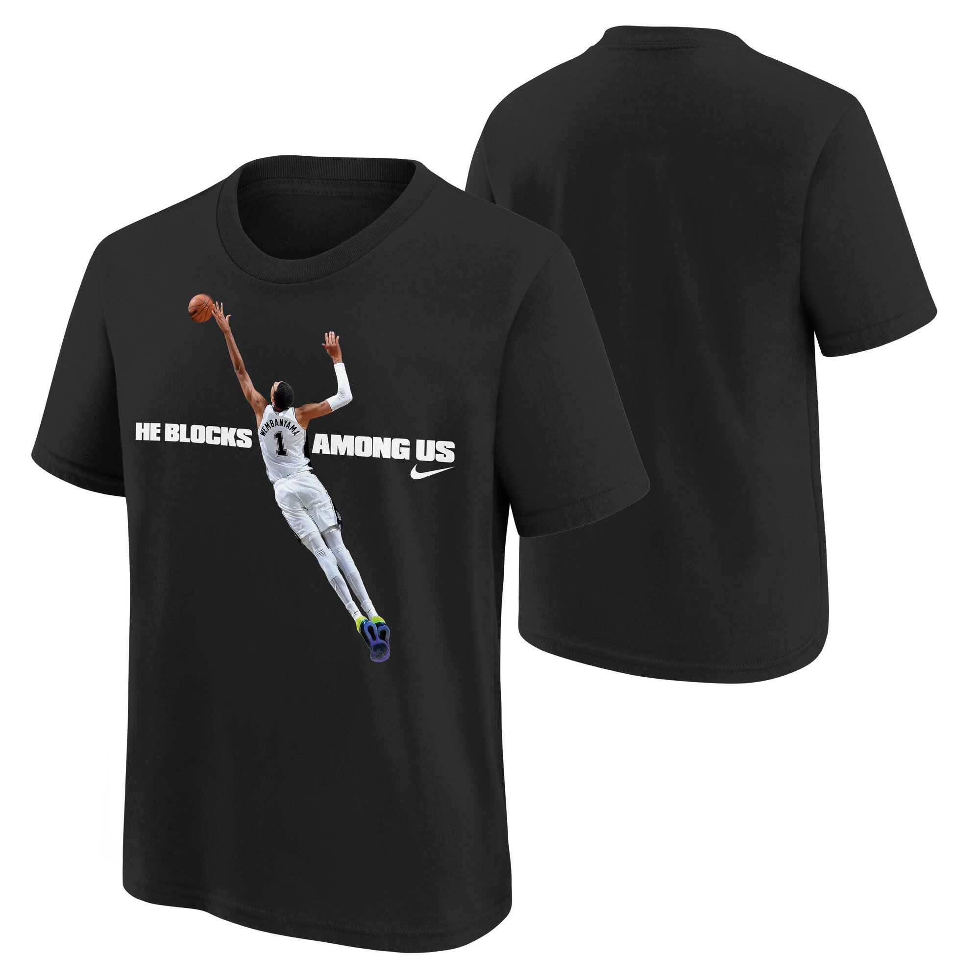 San Antonio Spurs Nike Wemby Reactive Short Sleeve T-Shirt - Mens, , rebel_hi-res