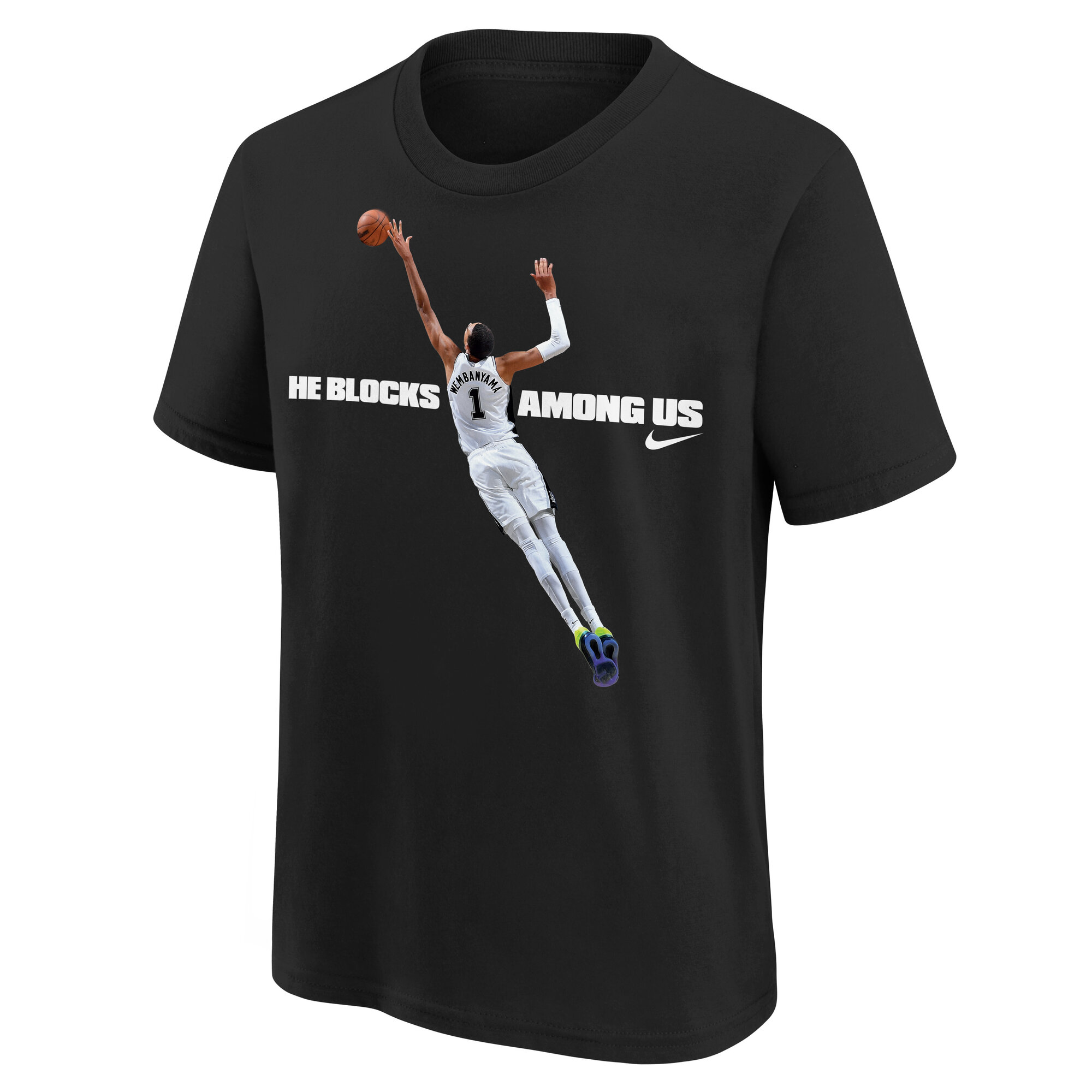 San Antonio Spurs Nike Wemby Reactive Short Sleeve T-Shirt - Mens, , rebel_hi-res