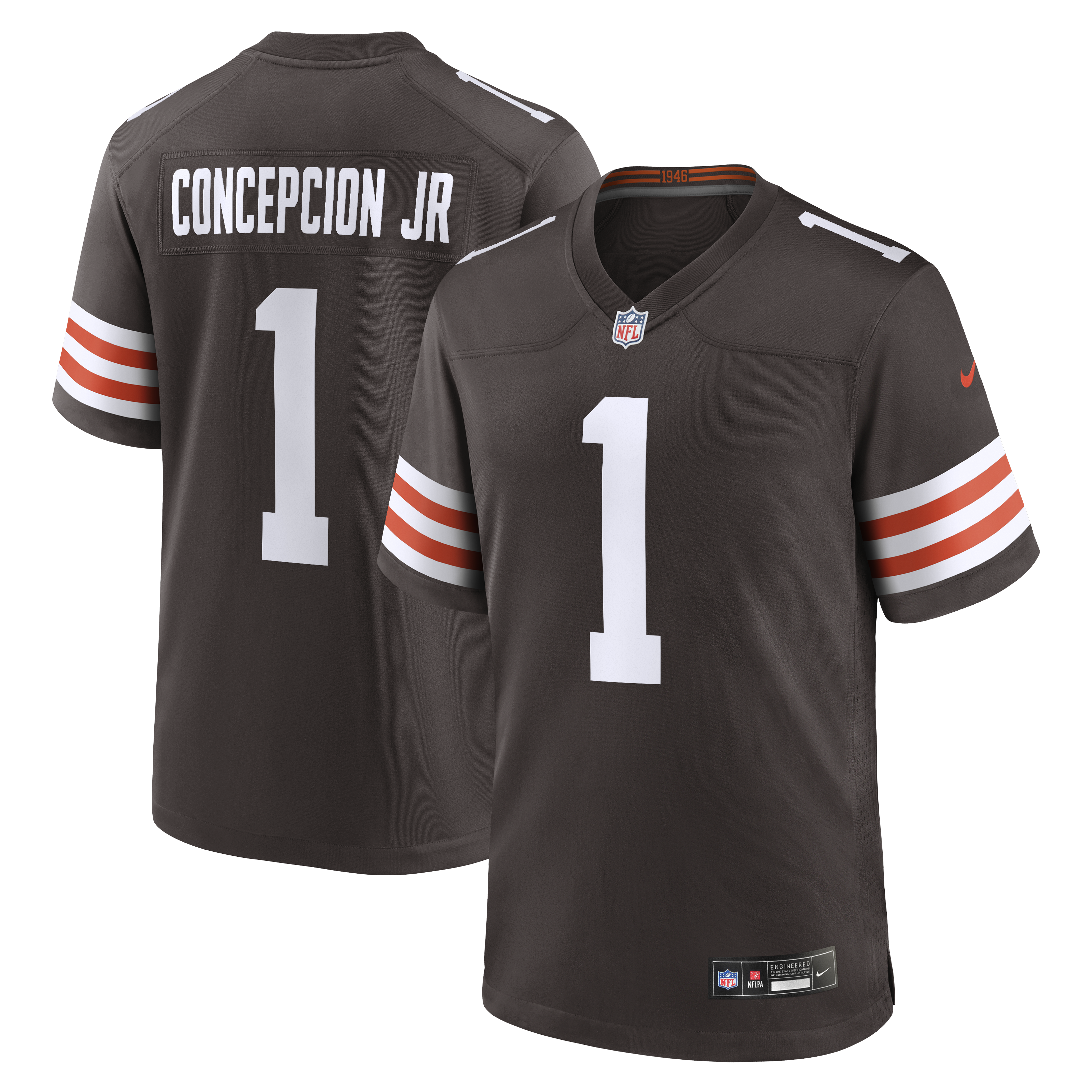 Cleveland Browns Nike Game Home Jersey - Brown - KC Concepcion - Mens, , rebel_hi-res