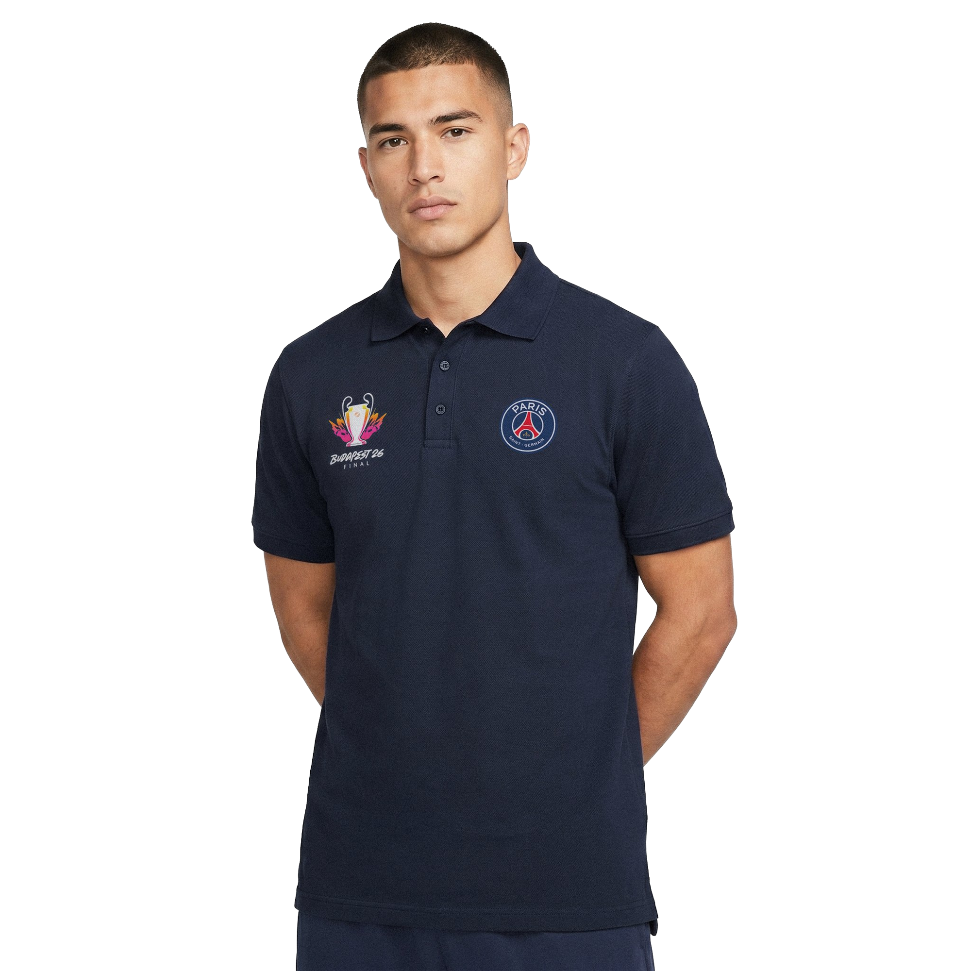 Paris Saint-Germain UCL Finalist Budapest 2026 Polo - Navy