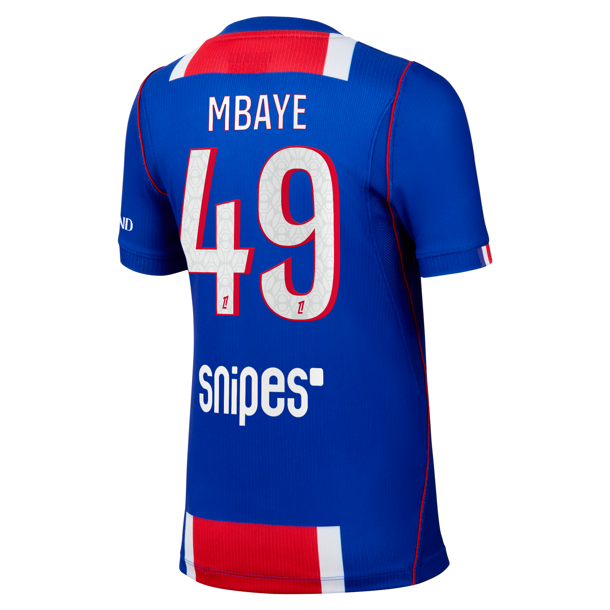 PSG Nike Home Stadium Shirt 2026-27 - Kids with Mbaye 49 printing, , rebel_hi-res