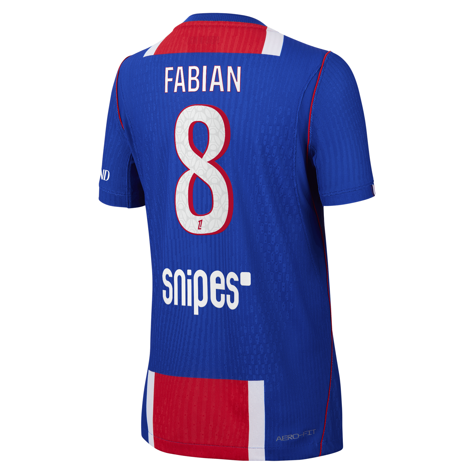 PSG Nike Home Aero-FIT Match Shirt 2026-27 - Kids with Fabian 8 printing, , rebel_hi-res