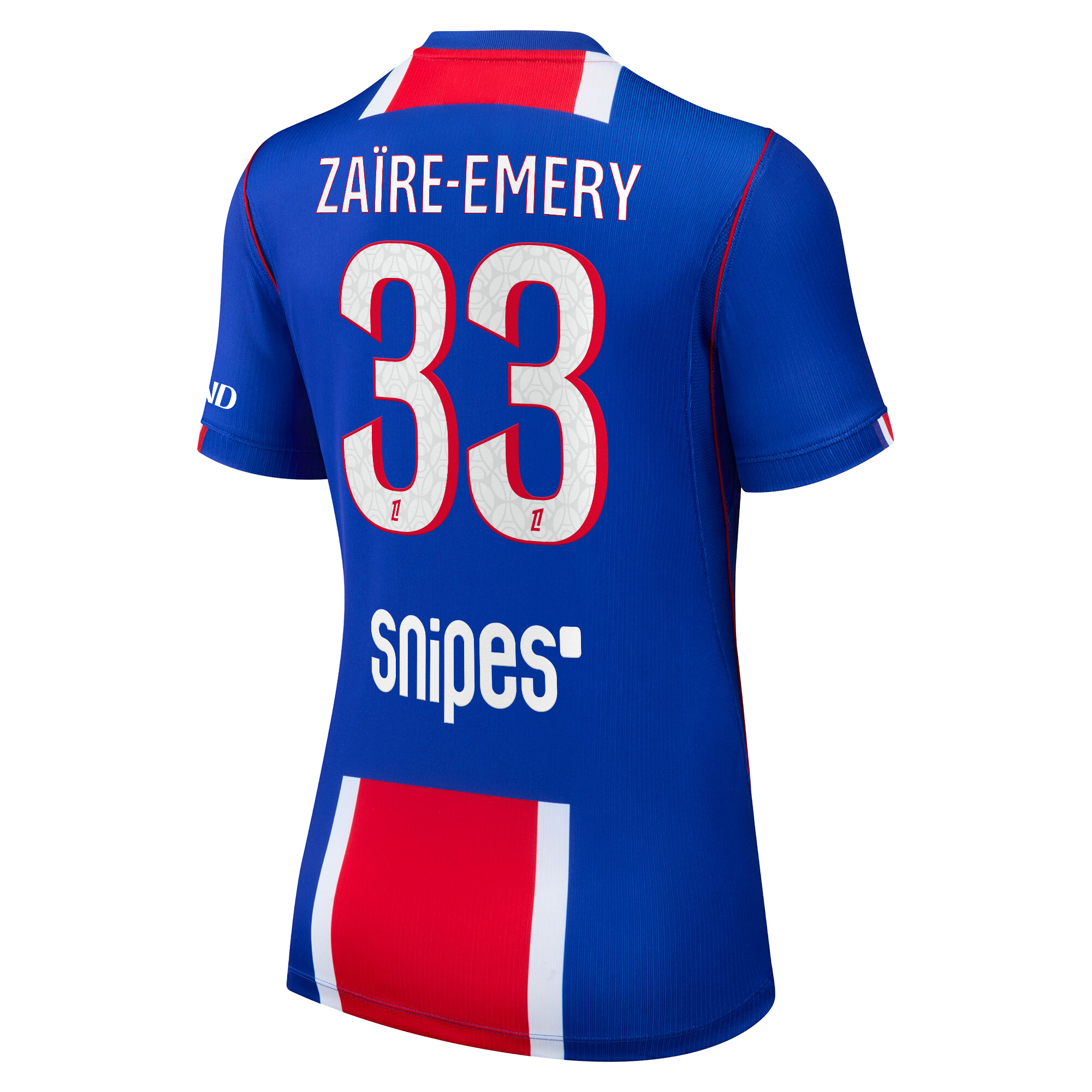PSG Nike Home Stadium Shirt 2026-27 - Womens with Za&iuml;re-Emery 33 printing, , rebel_hi-res