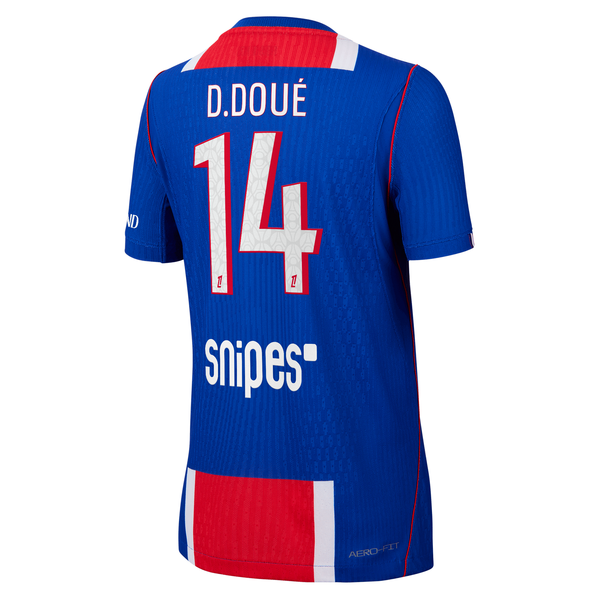PSG Nike Home Aero-FIT Match Shirt 2026-27 - Kids with D.Dou&eacute; 14 printing, , rebel_hi-res