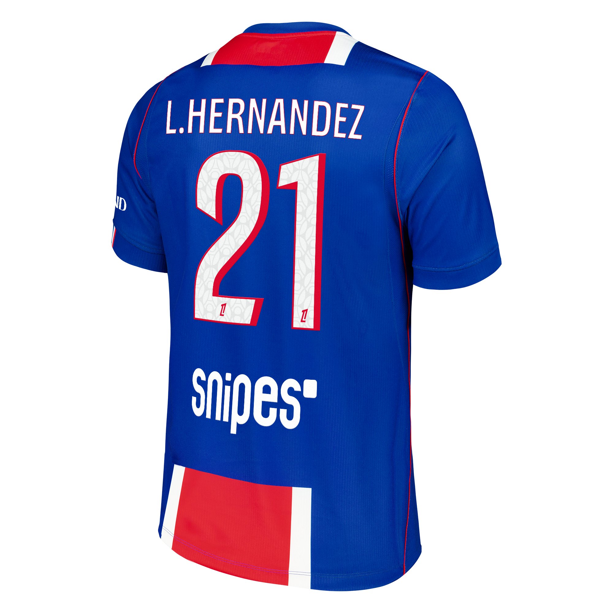 PSG Nike Home Stadium Shirt 2026-27 with L.Hernandez 21 printing, , rebel_hi-res