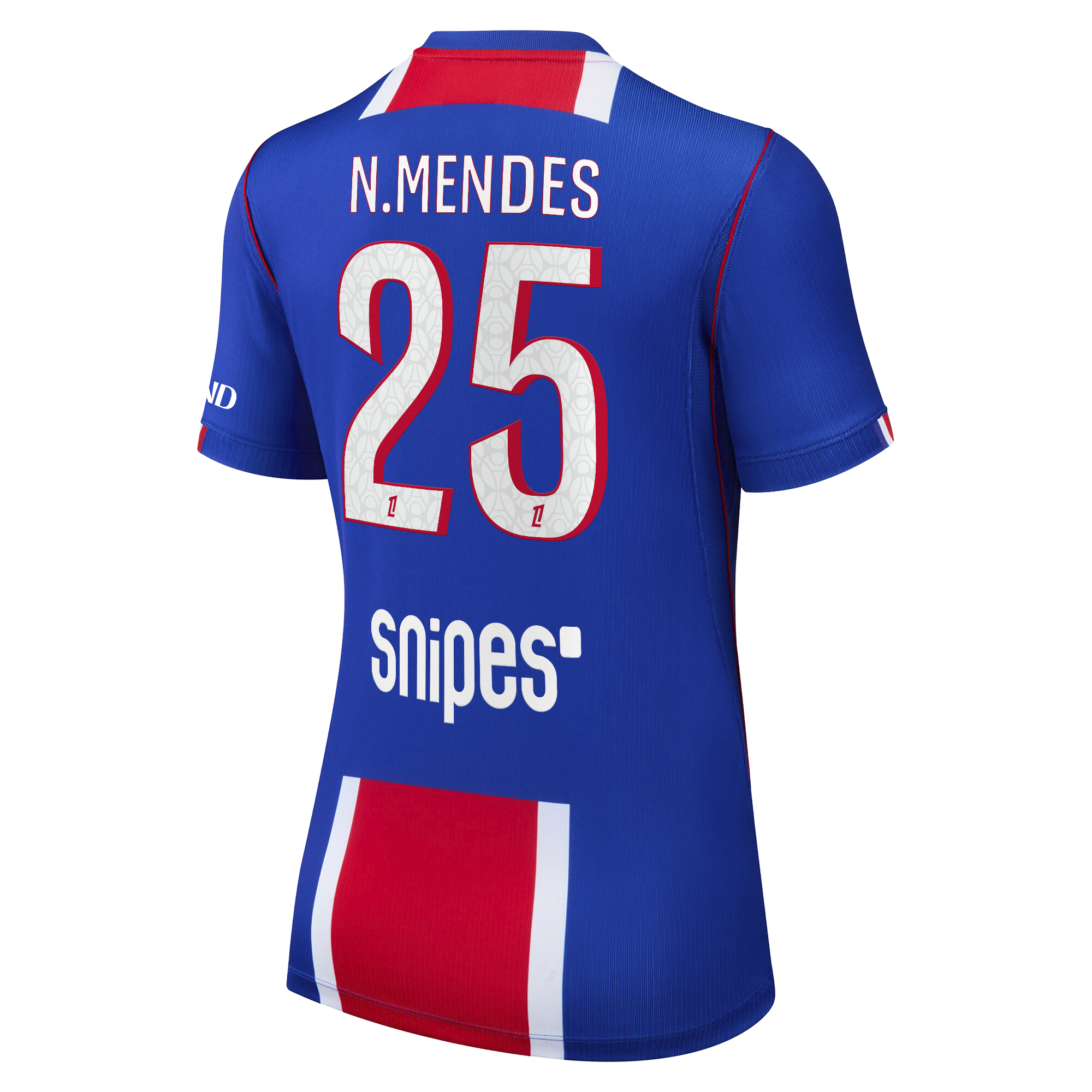 PSG Nike Home Stadium Shirt 2026-27 - Womens with N.Mendes 25 printing, , rebel_hi-res