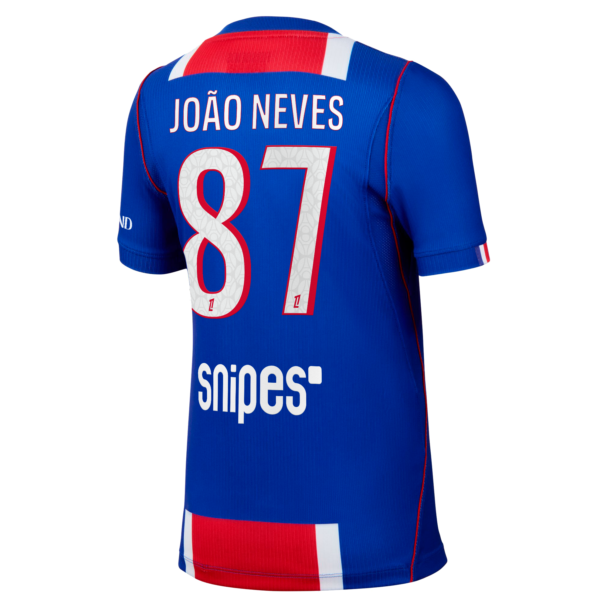 PSG Nike Home Stadium Shirt 2026-27 - Kids with Jo&atilde;o Neves 87 printing, , rebel_hi-res