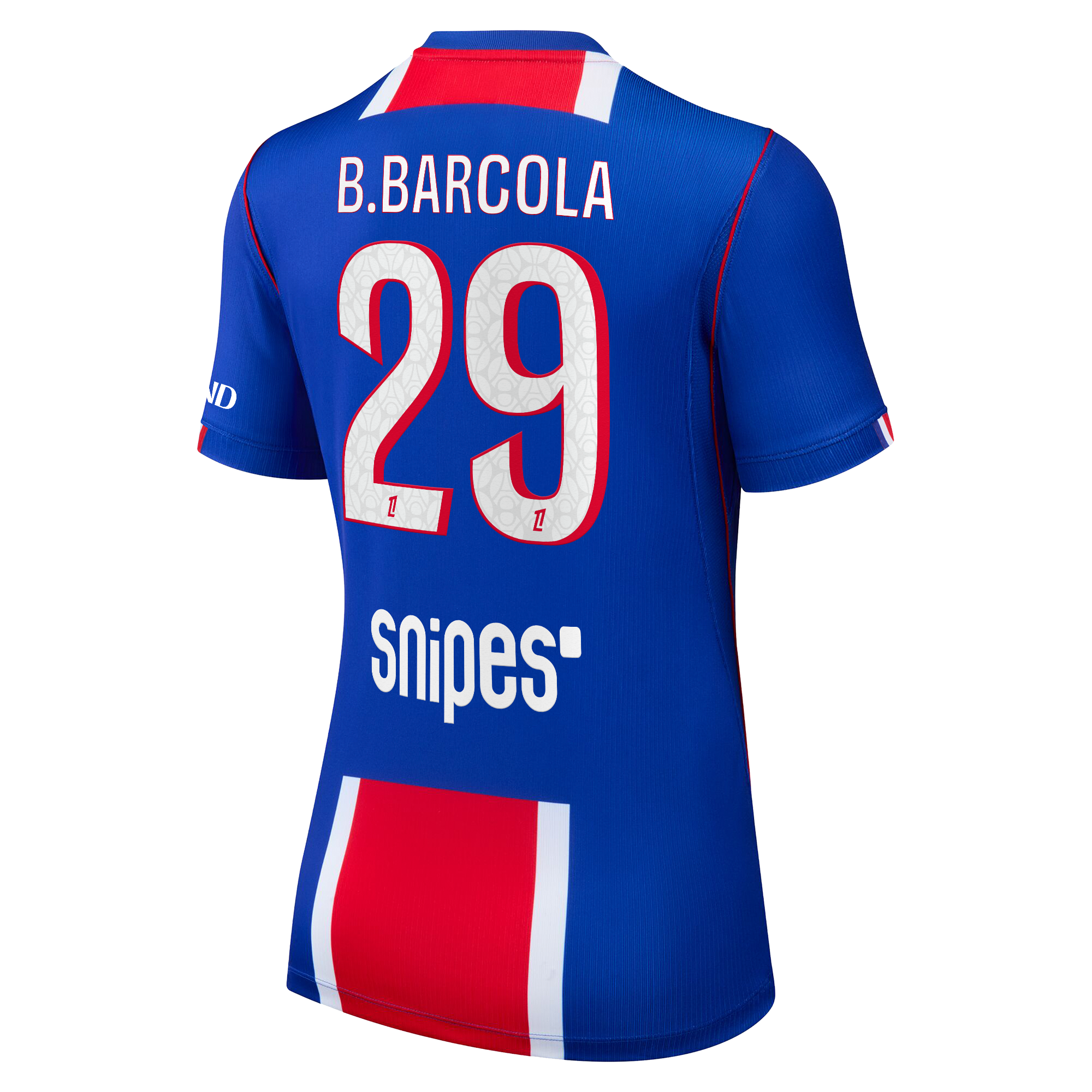 PSG Nike Home Stadium Shirt 2026-27 - Womens with B.Barcola 29 printing, , rebel_hi-res