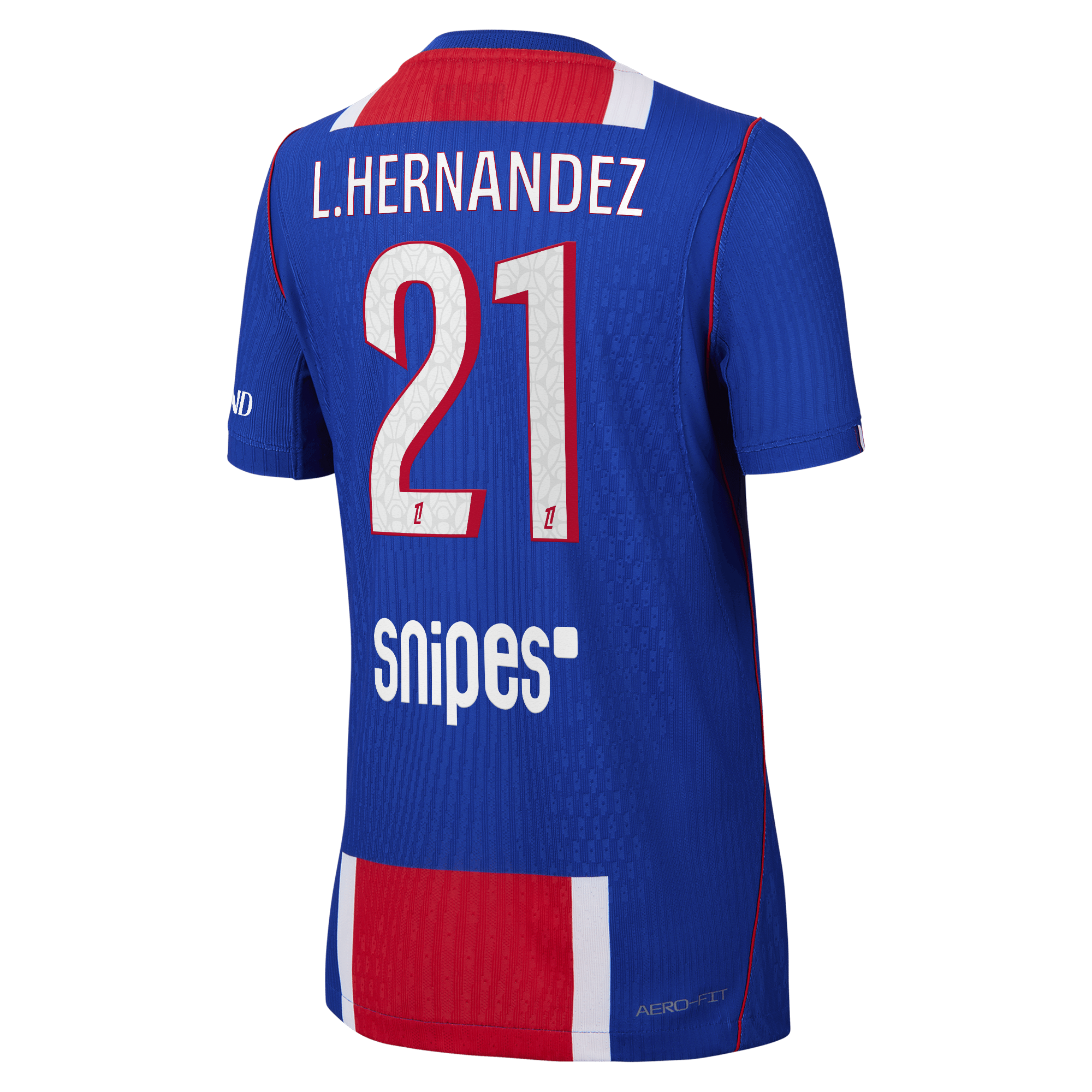 PSG Nike Home Aero-FIT Match Shirt 2026-27 - Kids with L.Hernandez 21 printing, , rebel_hi-res