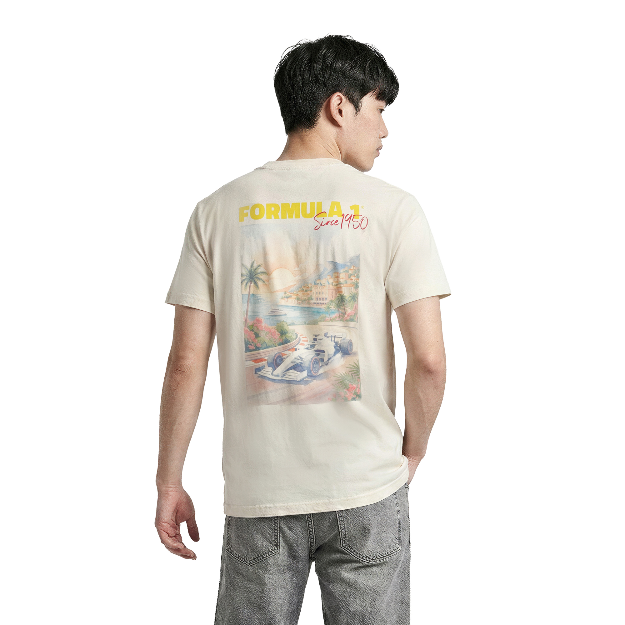 Formula 1 Retro Graphic T-Shirt - Off White, , rebel_hi-res