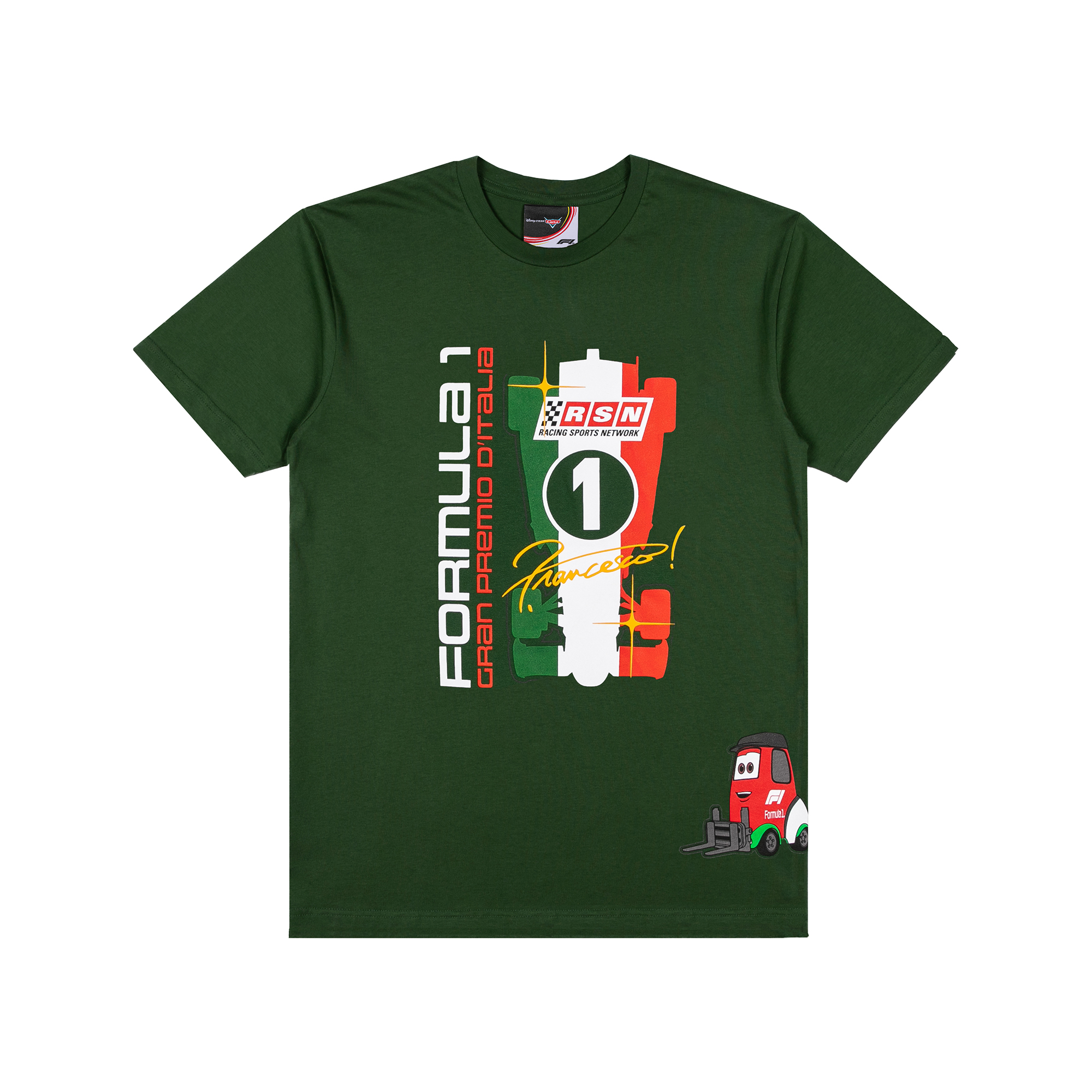 Formula 1 X Disney Monza 2026 Cars Pitty T-Shirt - Racing Green - Unisex, , rebel_hi-res