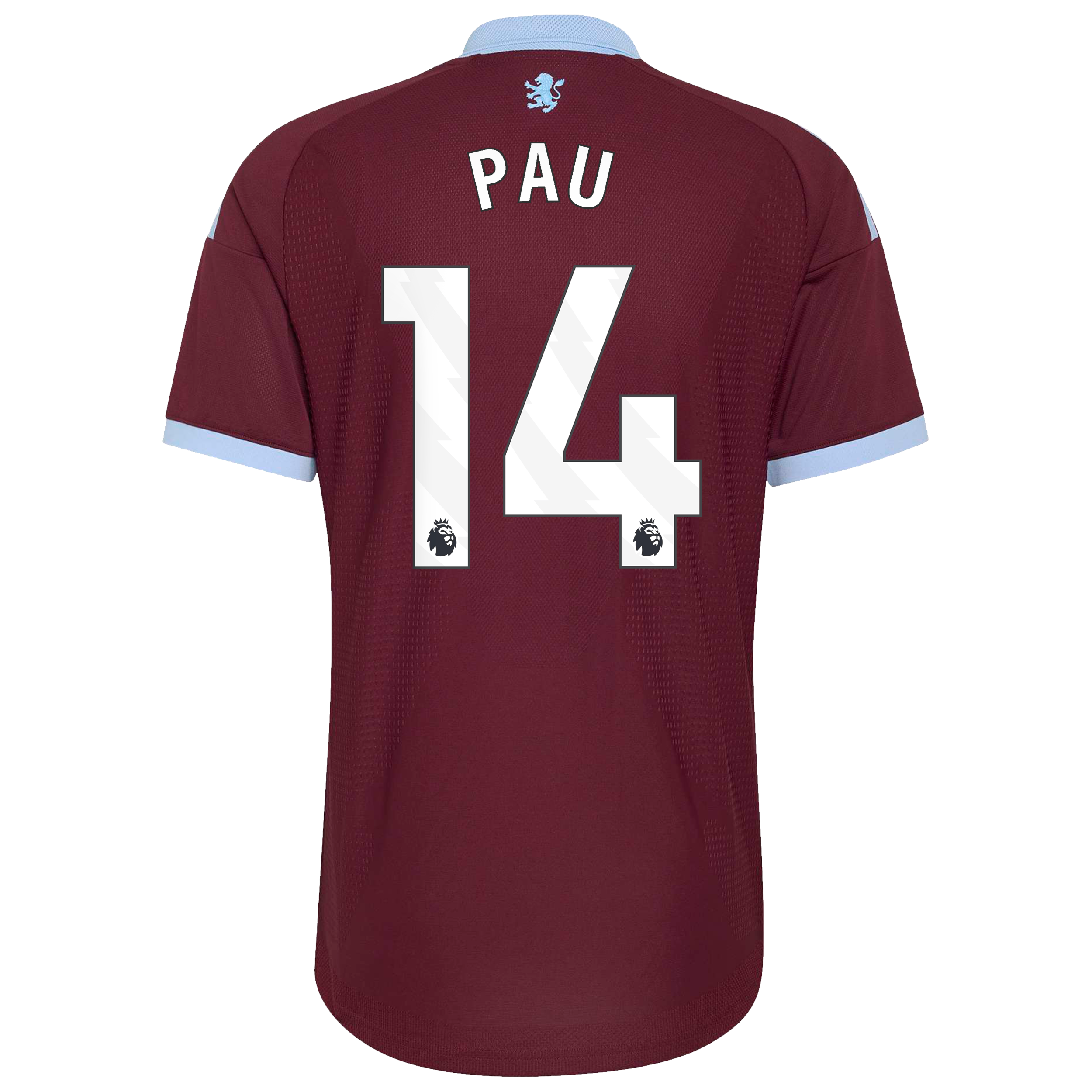 Aston Villa adidas Home Authentic Shirt 2026-27 with Pau 14 printing, , rebel_hi-res