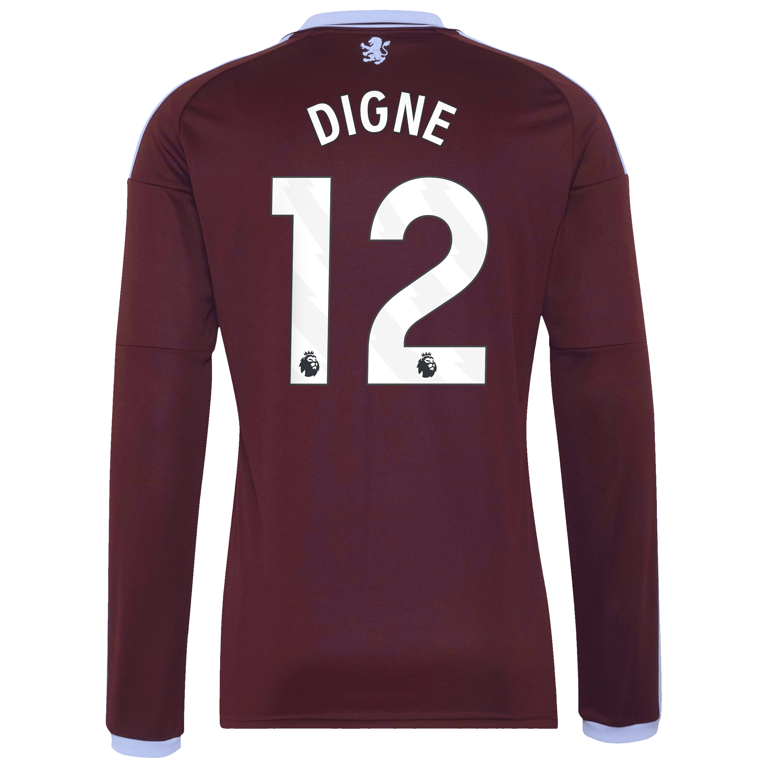 Aston Villa adidas Home Shirt 2026-27 - Long Sleeve with Digne 12 printing, , rebel_hi-res