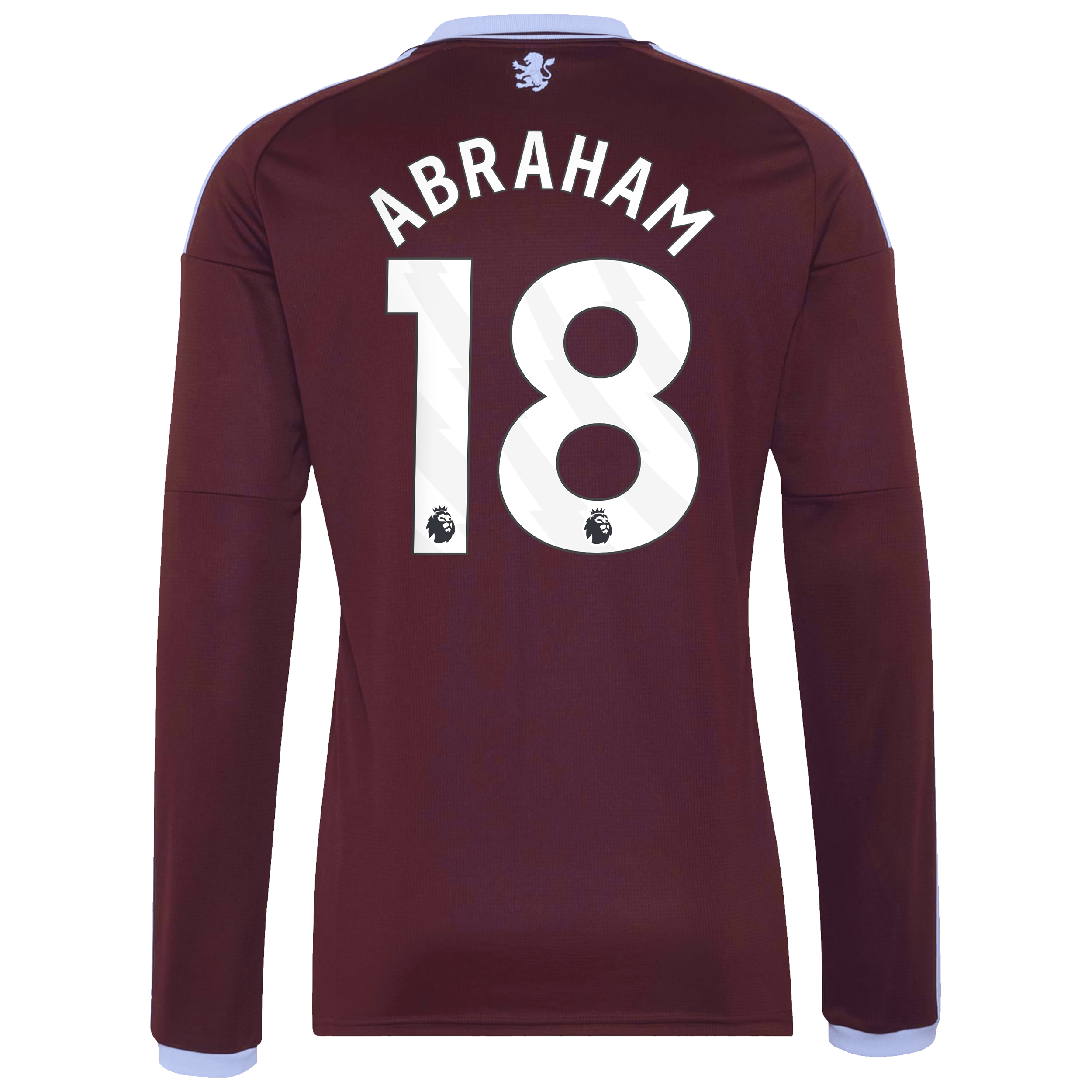 Aston Villa adidas Home Shirt 2026-27 - Long Sleeve with Abraham 18 printing, , rebel_hi-res