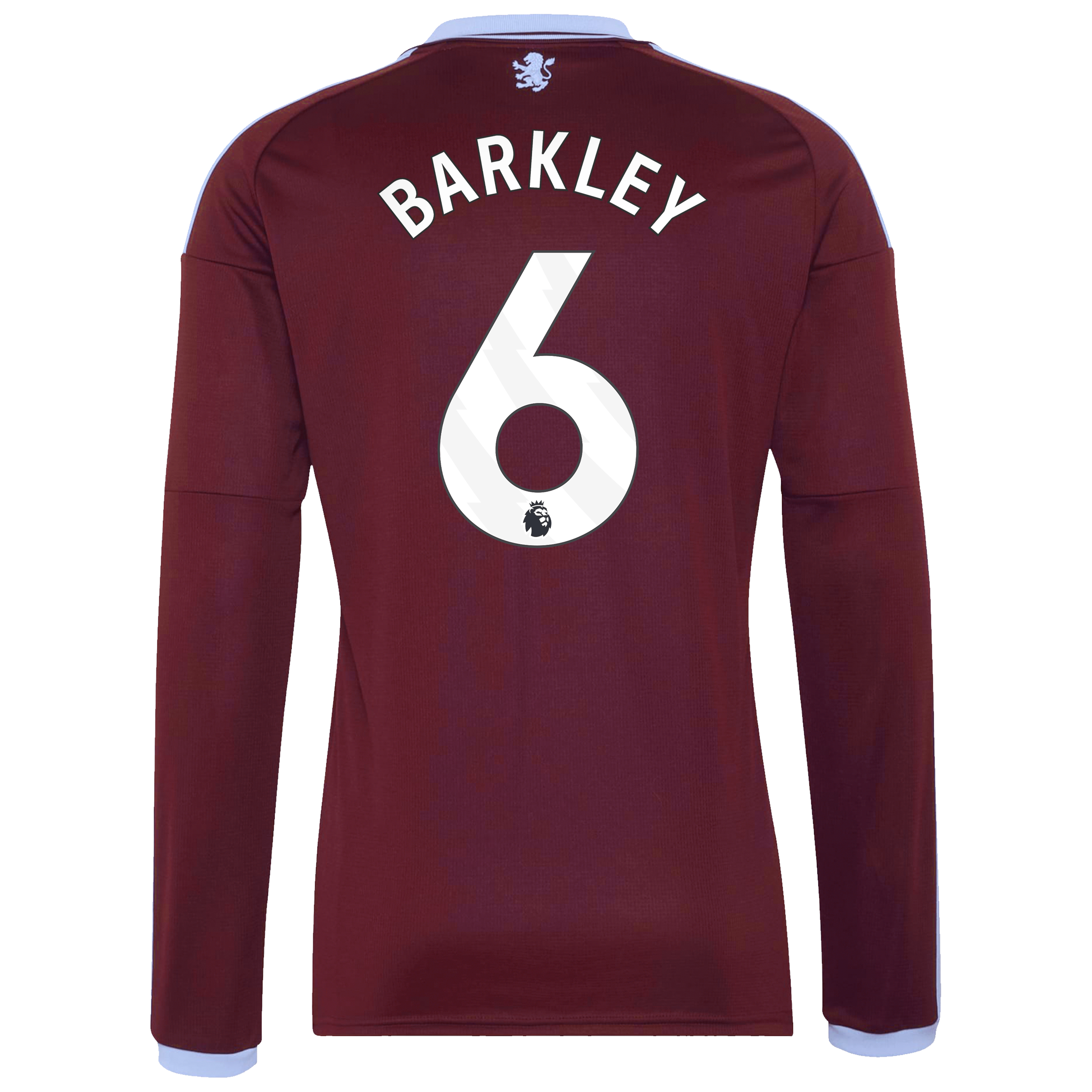 Aston Villa adidas Home Shirt 2026-27 - Long Sleeve with Barkley 6 printing, , rebel_hi-res