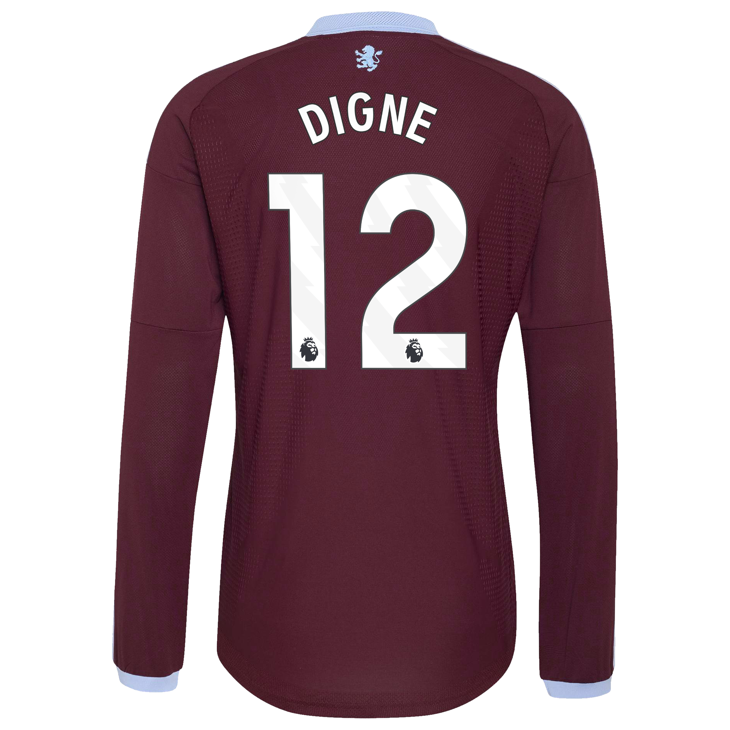 Aston Villa adidas Home Authentic Shirt 2026-27 - Long Sleeve with Digne 12 printing, , rebel_hi-res