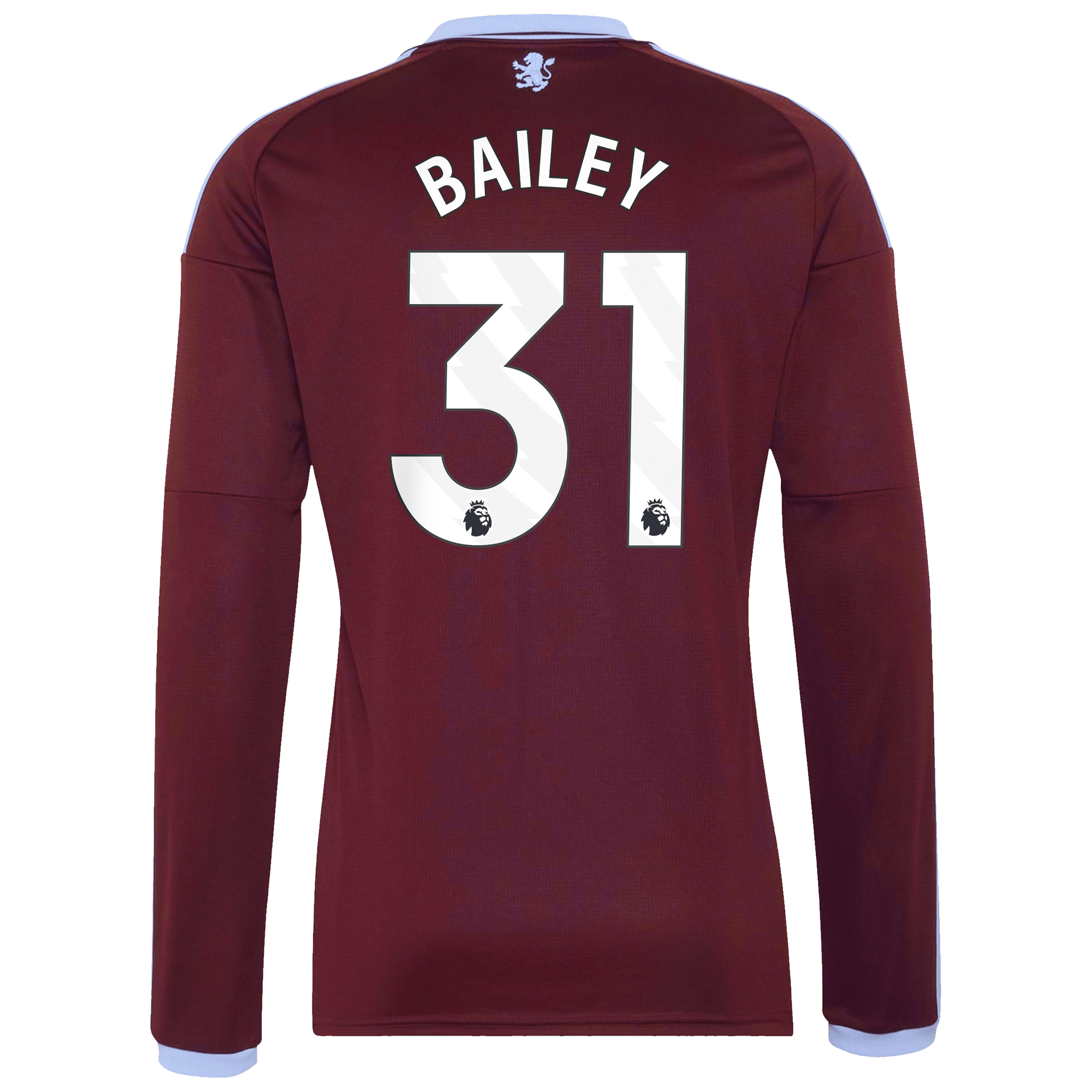 Aston Villa adidas Home Shirt 2026-27 - Long Sleeve with Bailey 31 printing, , rebel_hi-res