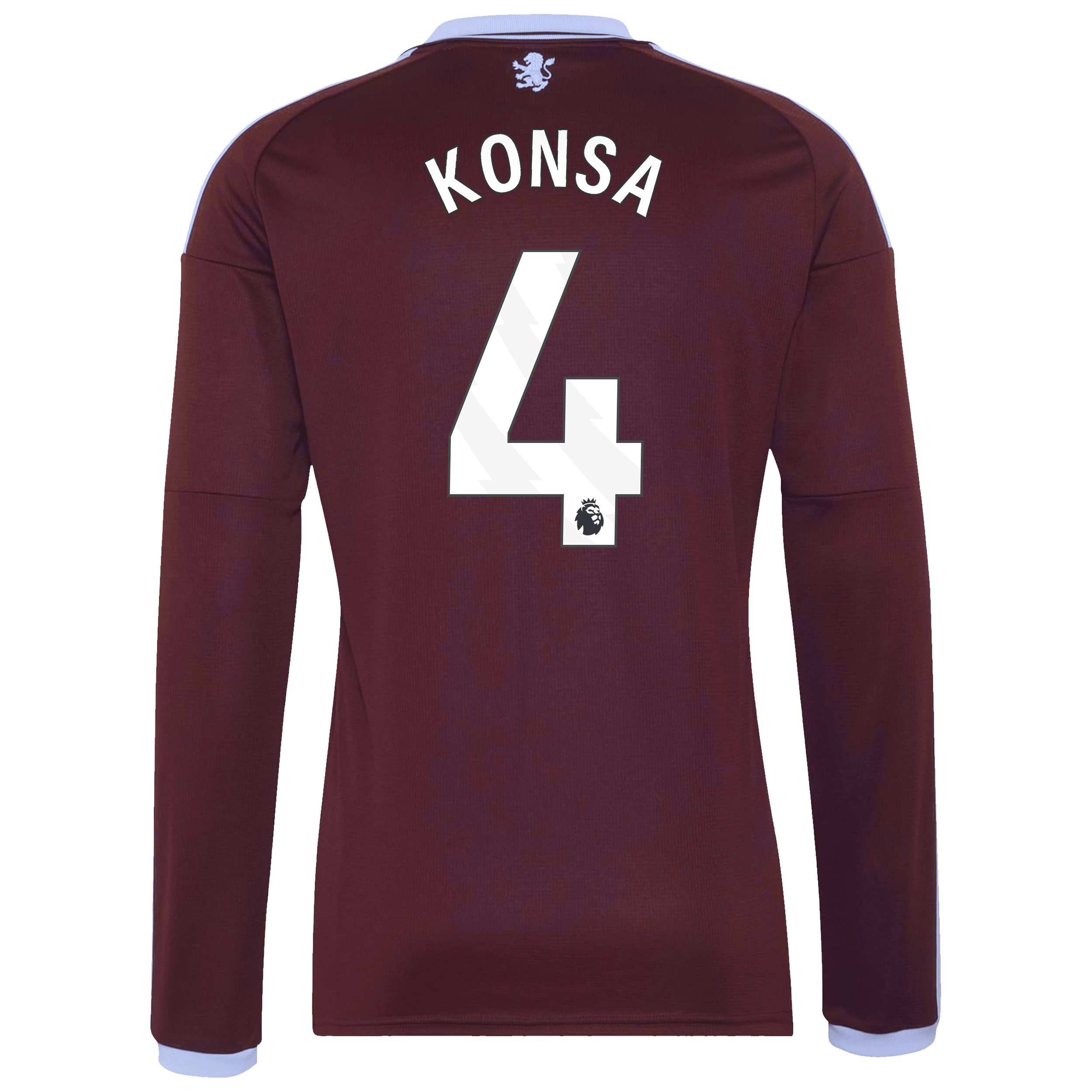 Aston Villa adidas Home Shirt 2026-27 - Long Sleeve with Konsa 4 printing, , rebel_hi-res