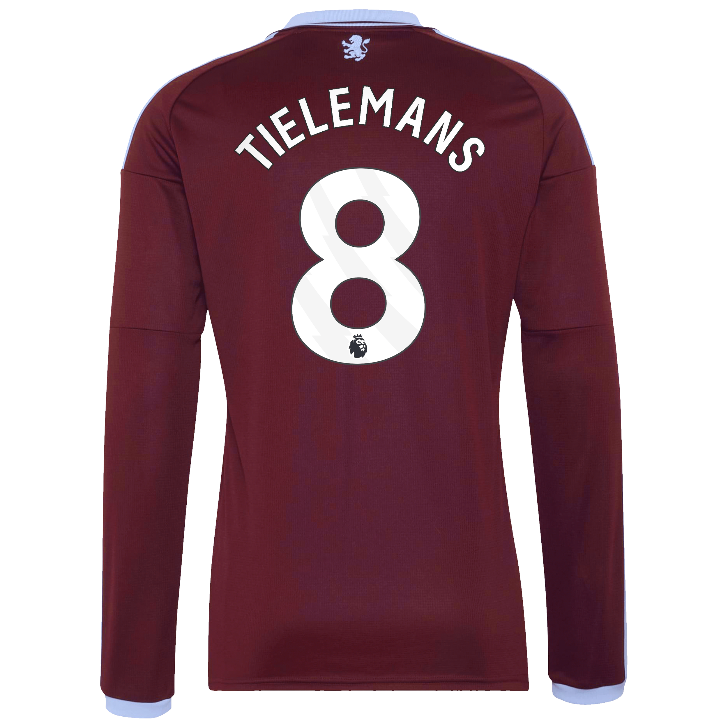 Aston Villa adidas Home Shirt 2026-27 - Long Sleeve with Tielemans 8 printing, , rebel_hi-res