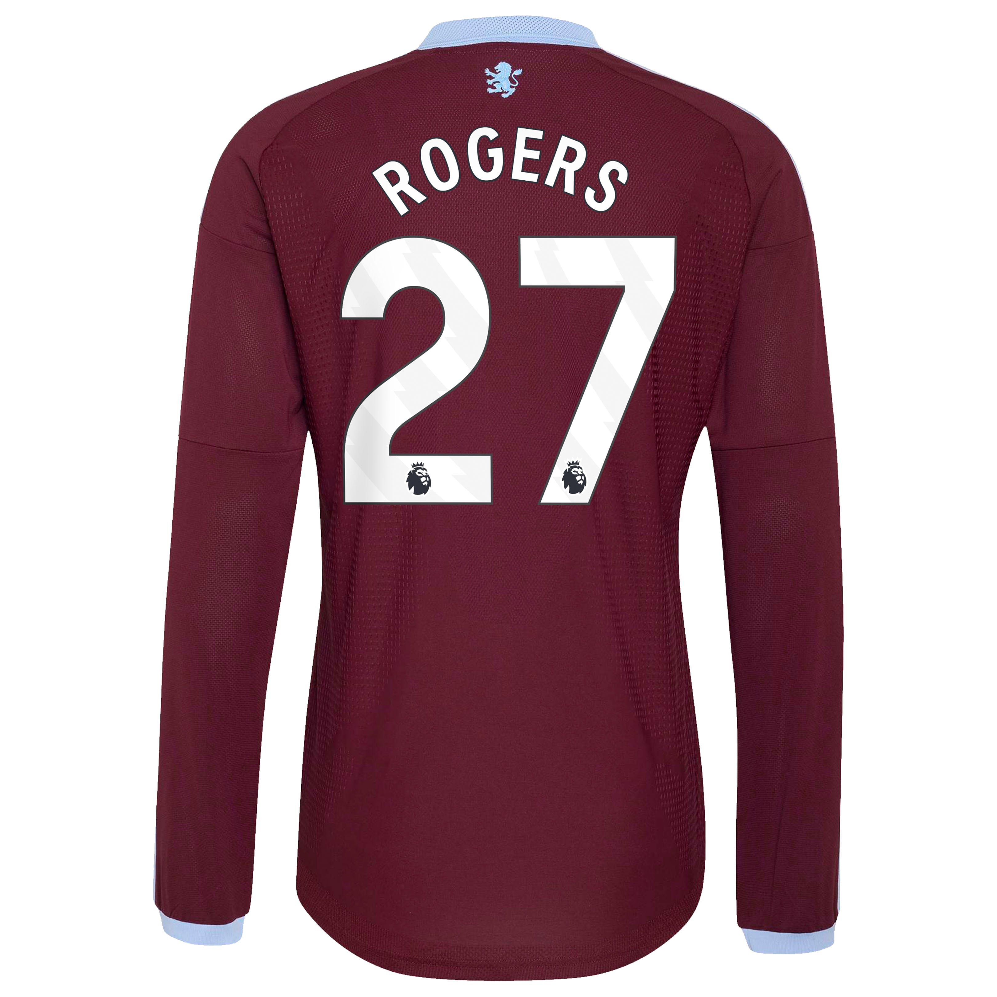 Aston Villa adidas Home Authentic Shirt 2026-27 - Long Sleeve with Rogers 27 printing, , rebel_hi-res
