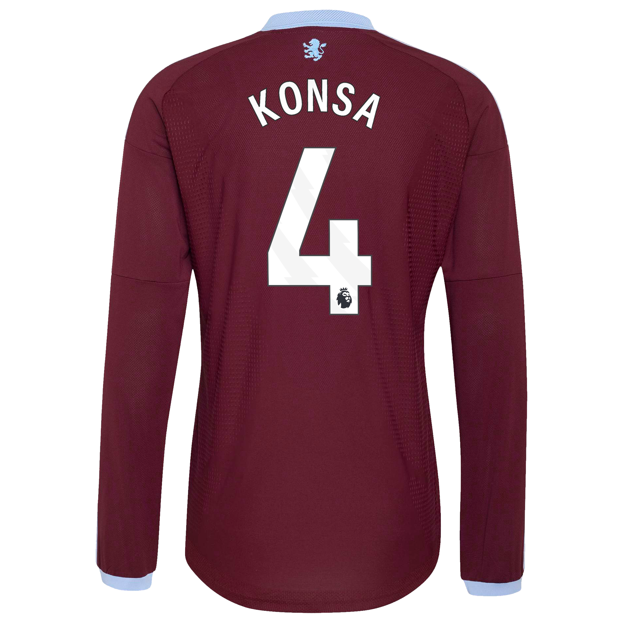 Aston Villa adidas Home Authentic Shirt 2026-27 - Long Sleeve with Konsa 4 printing, , rebel_hi-res
