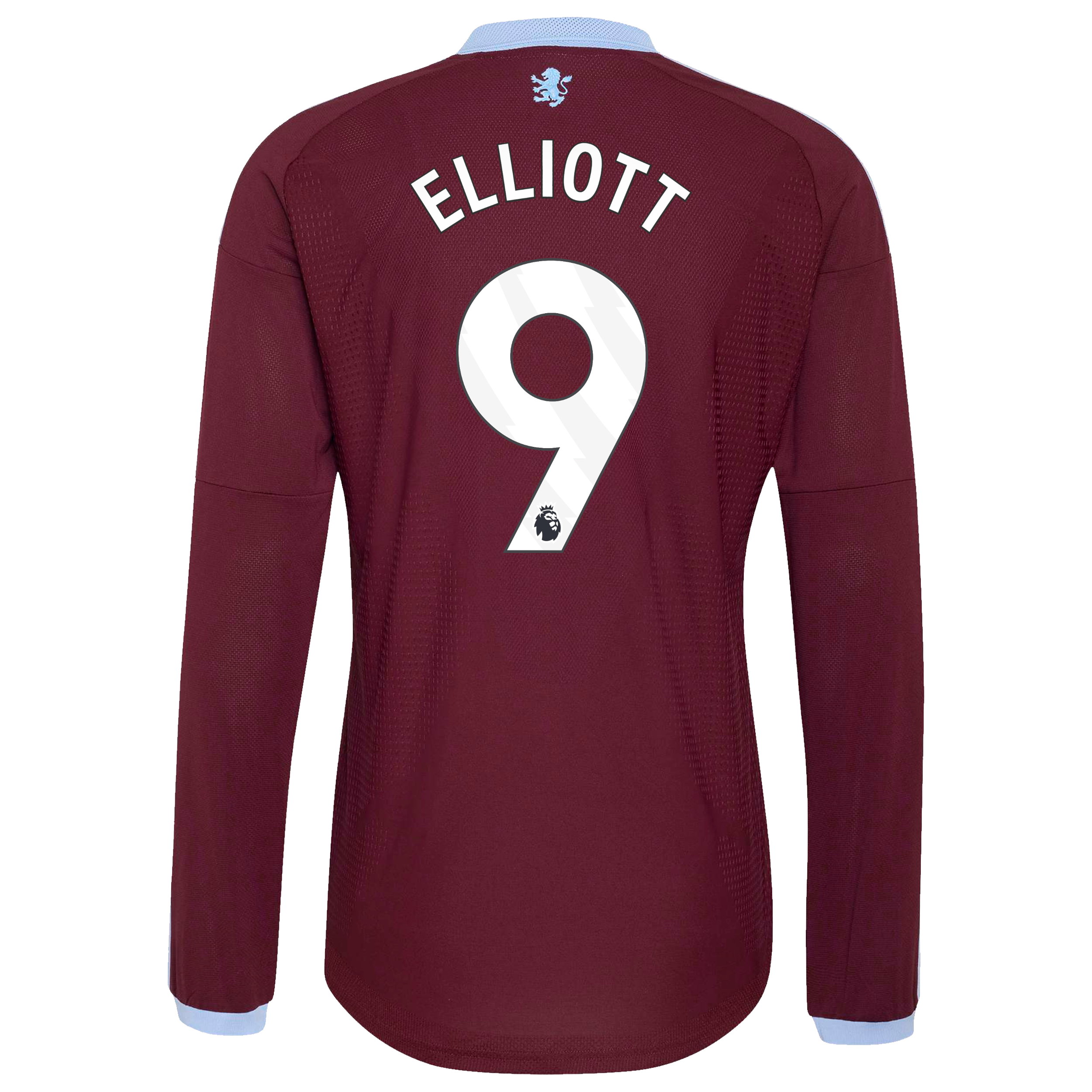 Aston Villa adidas Home Authentic Shirt 2026-27 - Long Sleeve with Elliott 9 printing, , rebel_hi-res