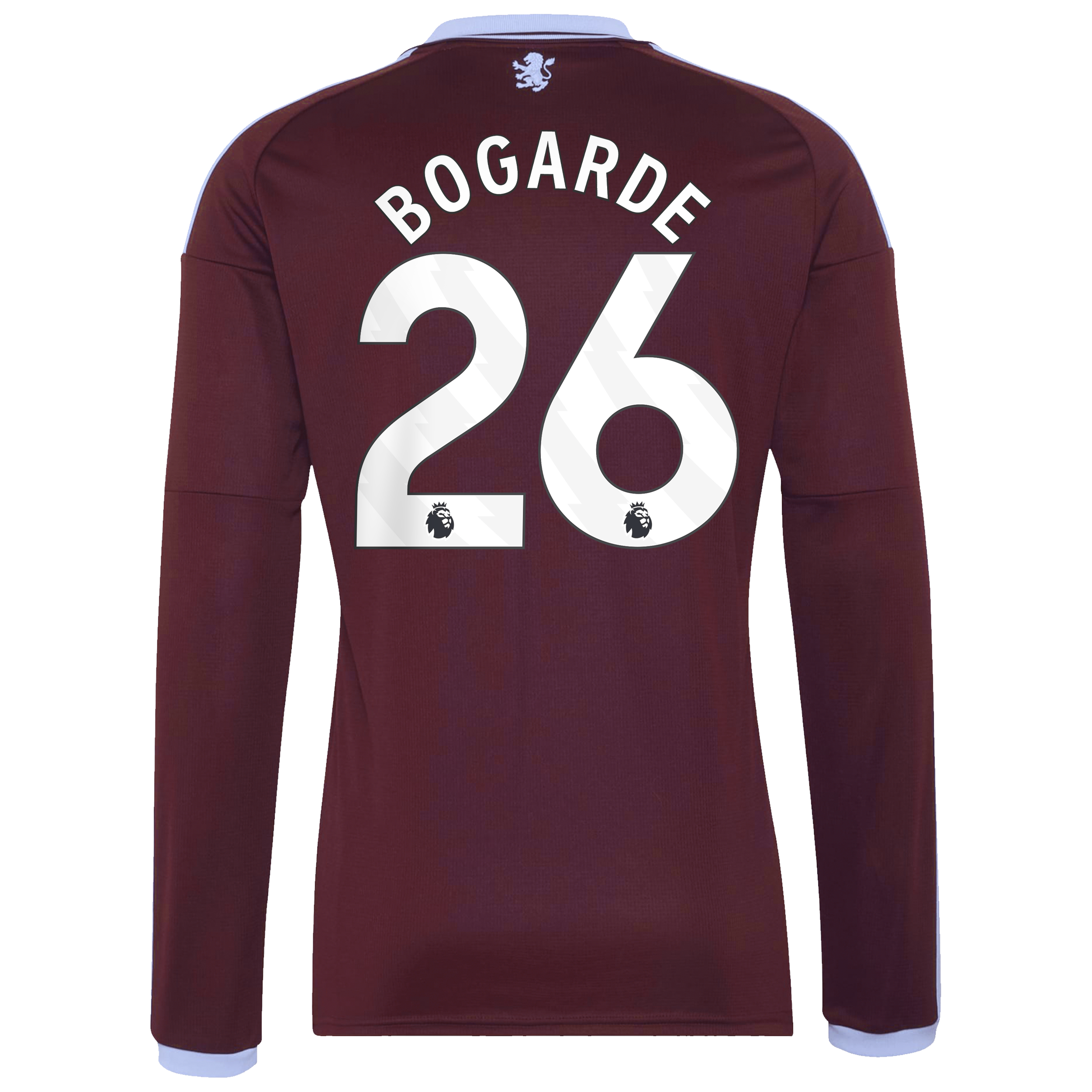 Aston Villa adidas Home Shirt 2026-27 - Long Sleeve with Bogarde 26 printing, , rebel_hi-res