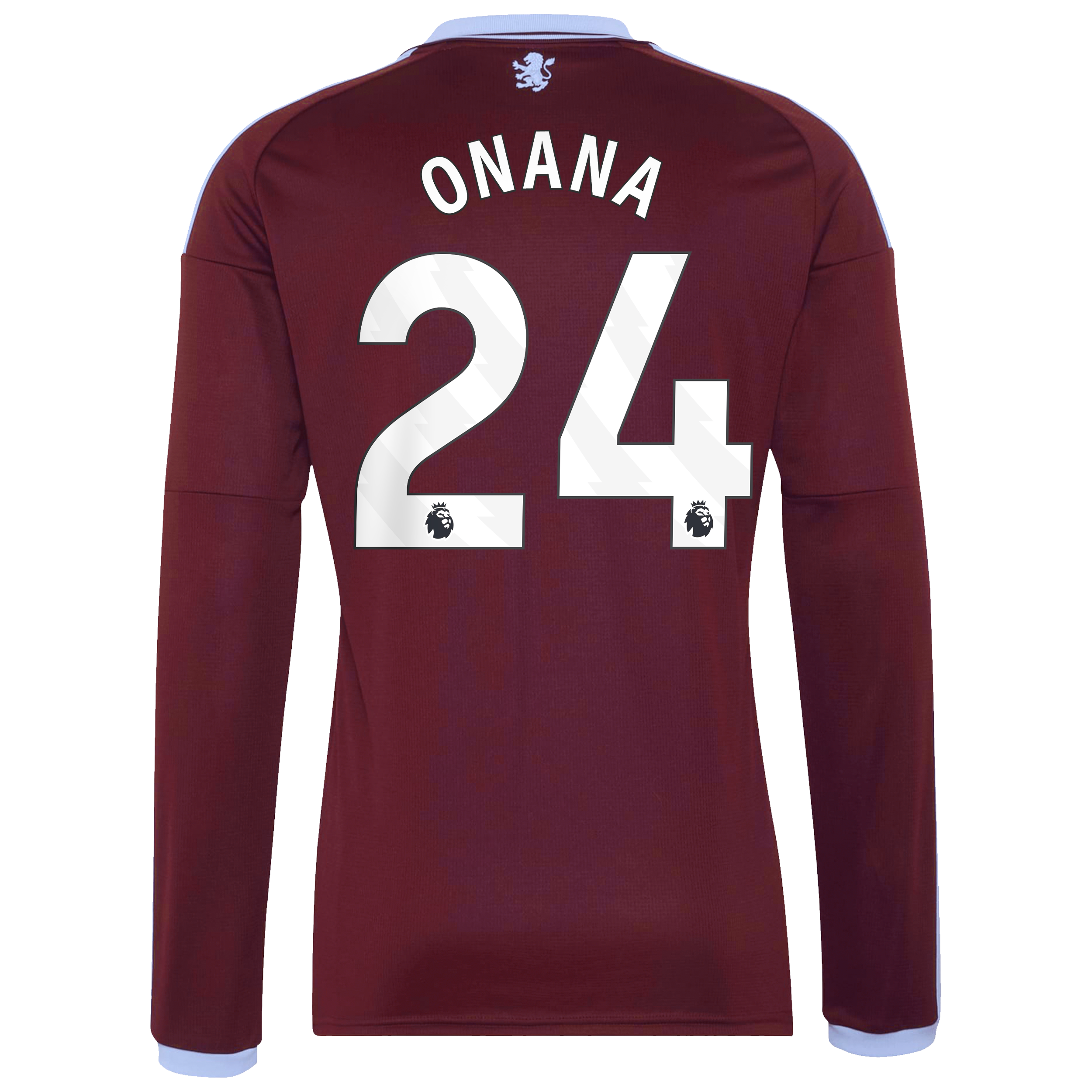 Aston Villa adidas Home Shirt 2026-27 - Long Sleeve with Onana 24 printing, , rebel_hi-res