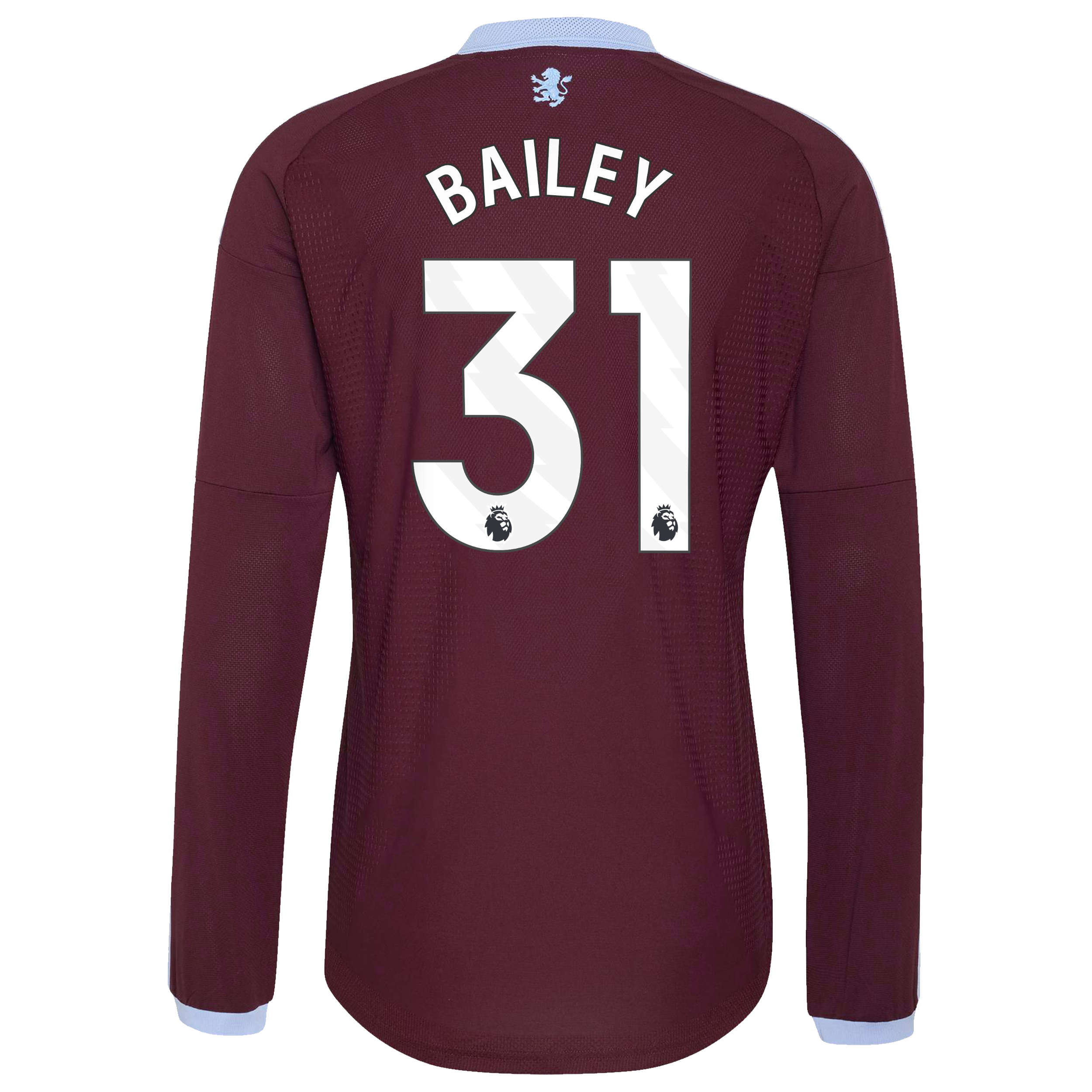 Aston Villa adidas Home Authentic Shirt 2026-27 - Long Sleeve with Bailey 31 printing, , rebel_hi-res