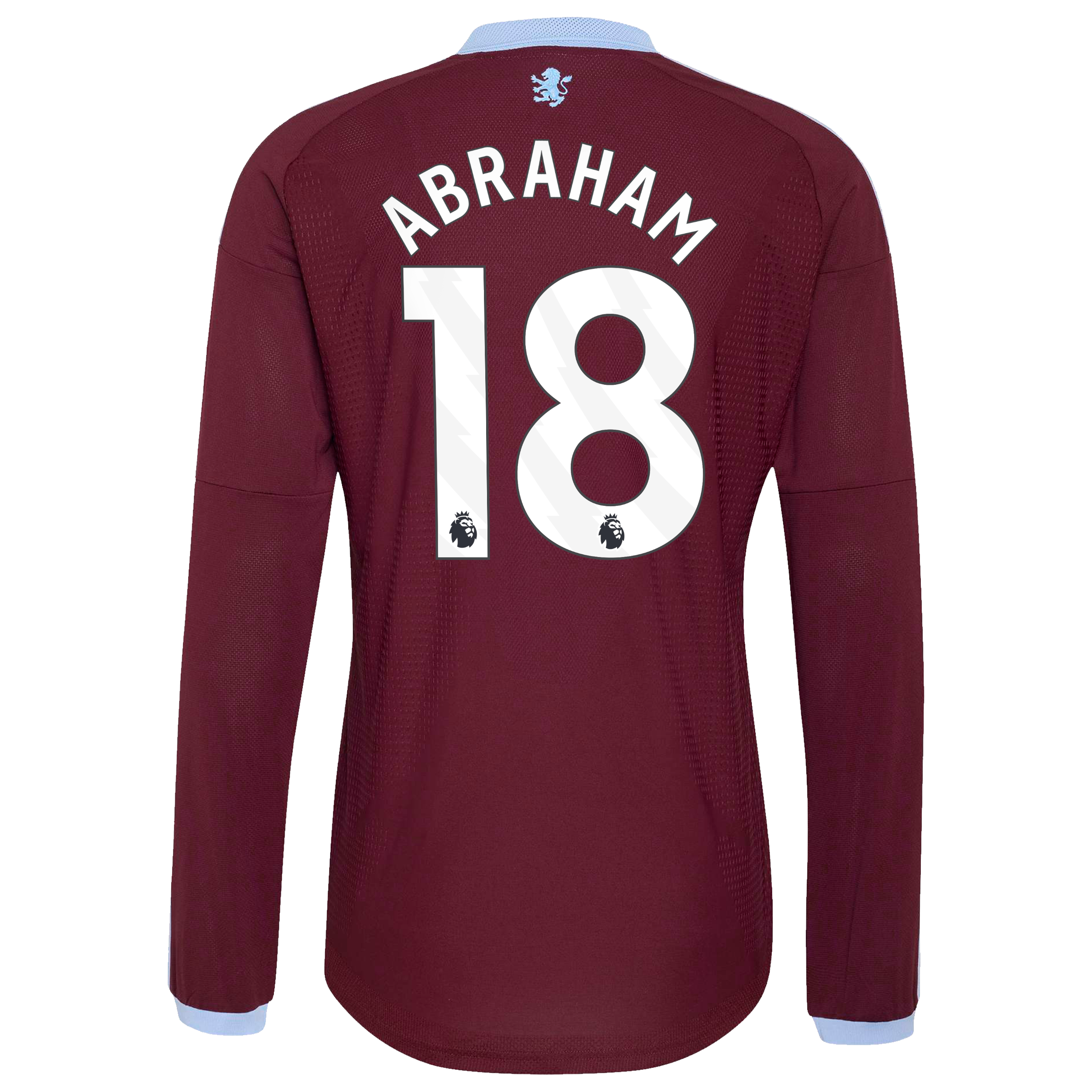 Aston Villa adidas Home Authentic Shirt 2026-27 - Long Sleeve with Abraham 18 printing, , rebel_hi-res