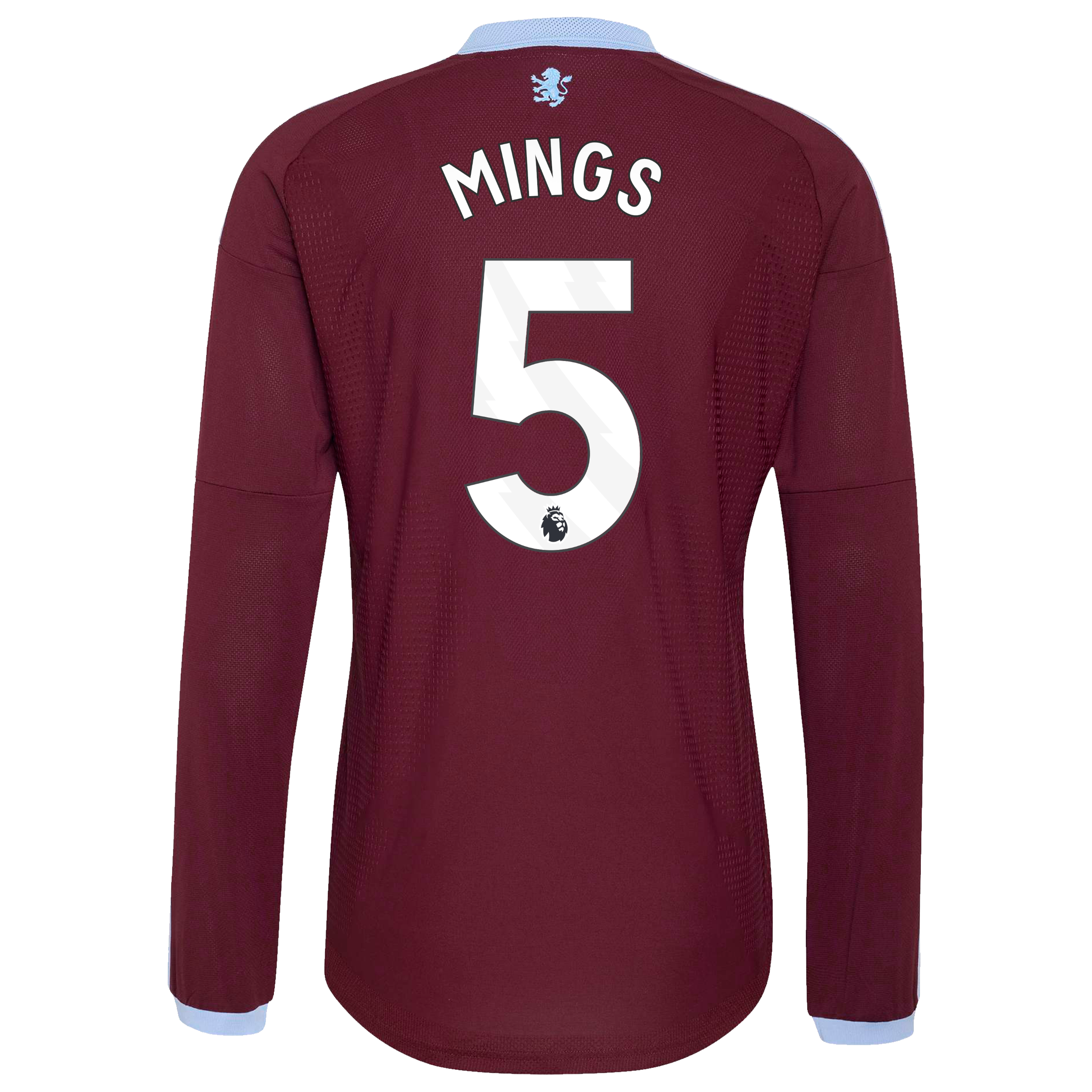 Aston Villa adidas Home Authentic Shirt 2026-27 - Long Sleeve with Mings 5 printing, , rebel_hi-res