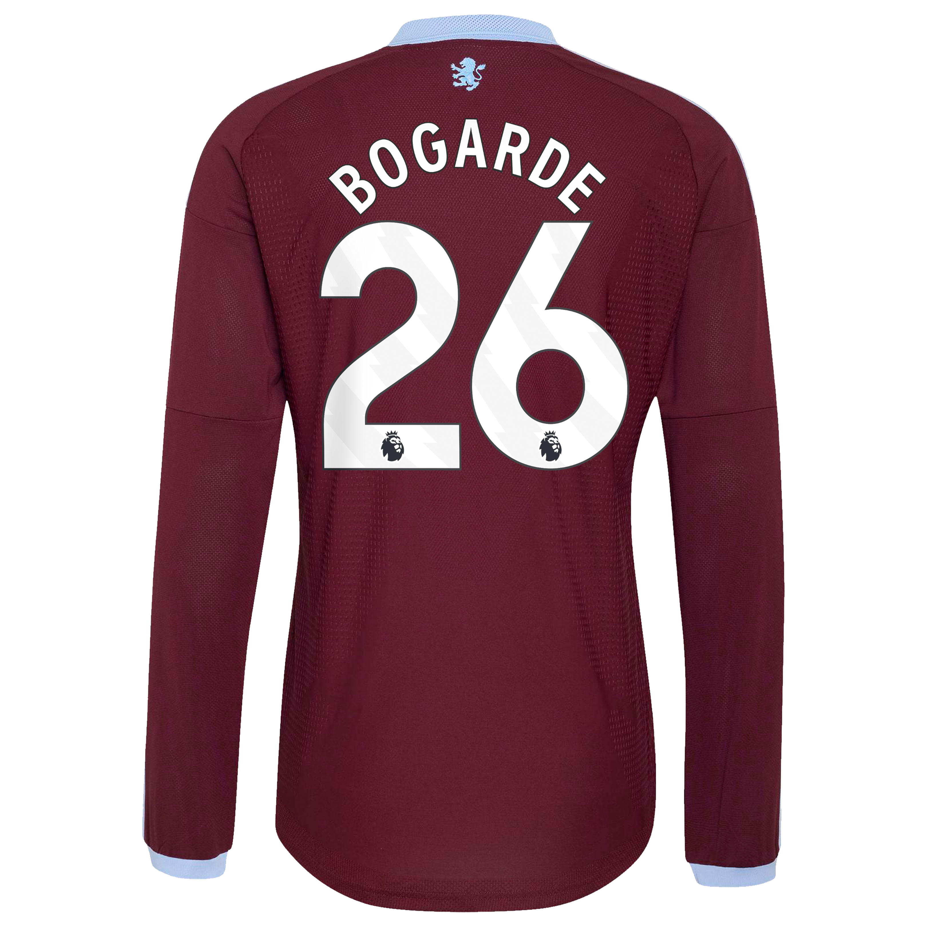 Aston Villa adidas Home Authentic Shirt 2026-27 - Long Sleeve with Bogarde 26 printing, , rebel_hi-res