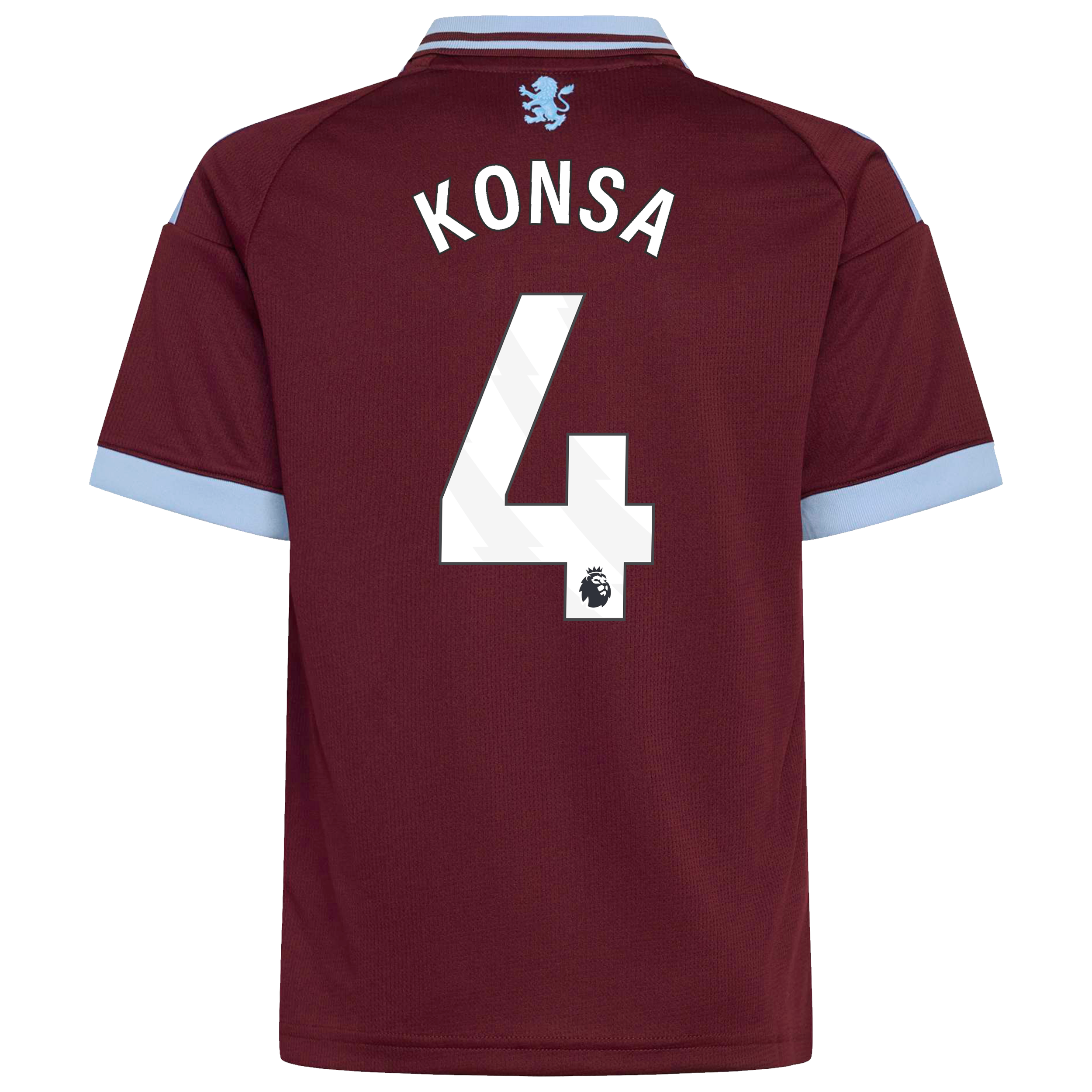 Aston Villa adidas Home Shirt 2026-27 - Kids with Konsa 4 printing, , rebel_hi-res