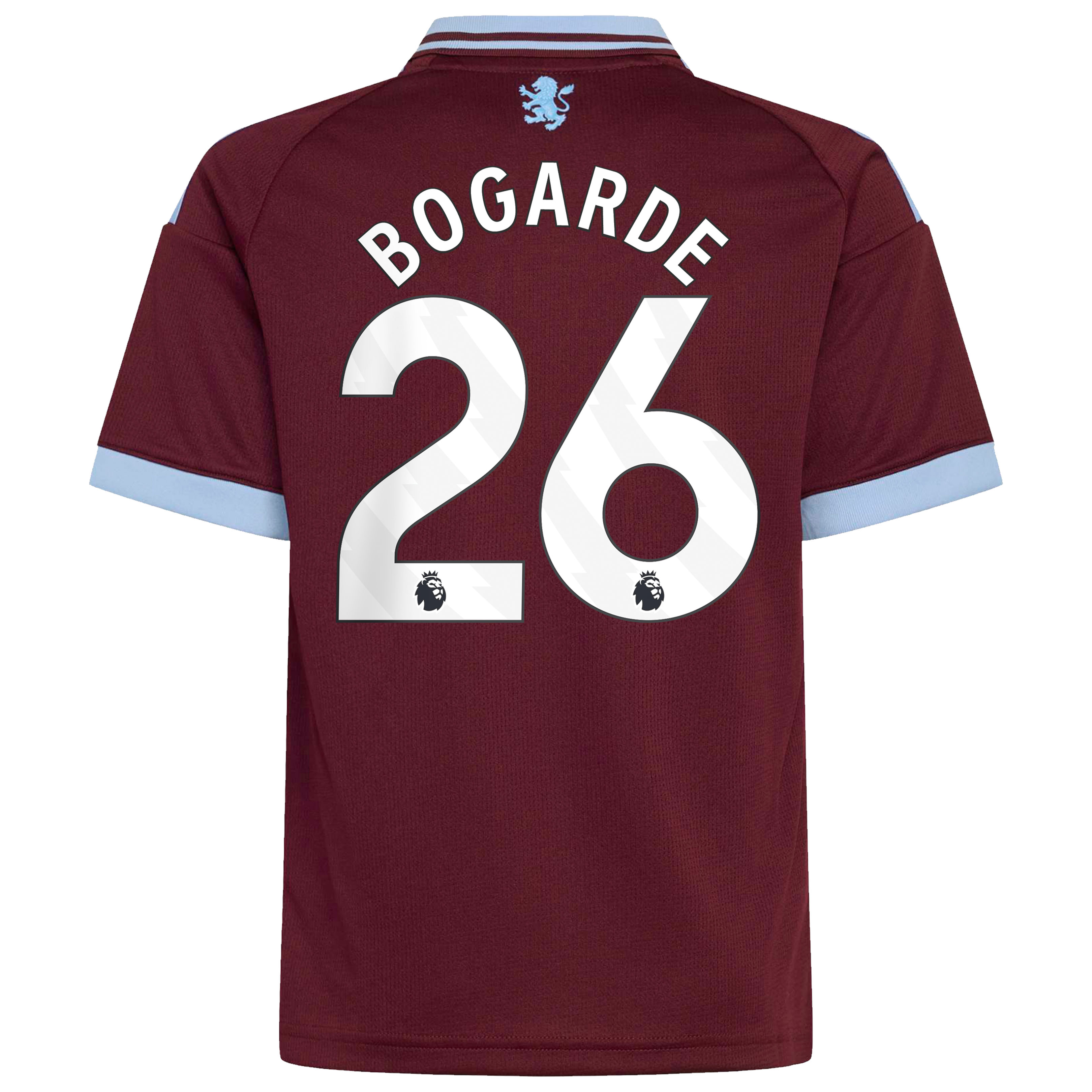 Aston Villa adidas Home Shirt 2026-27 - Kids with Bogarde 26 printing, , rebel_hi-res