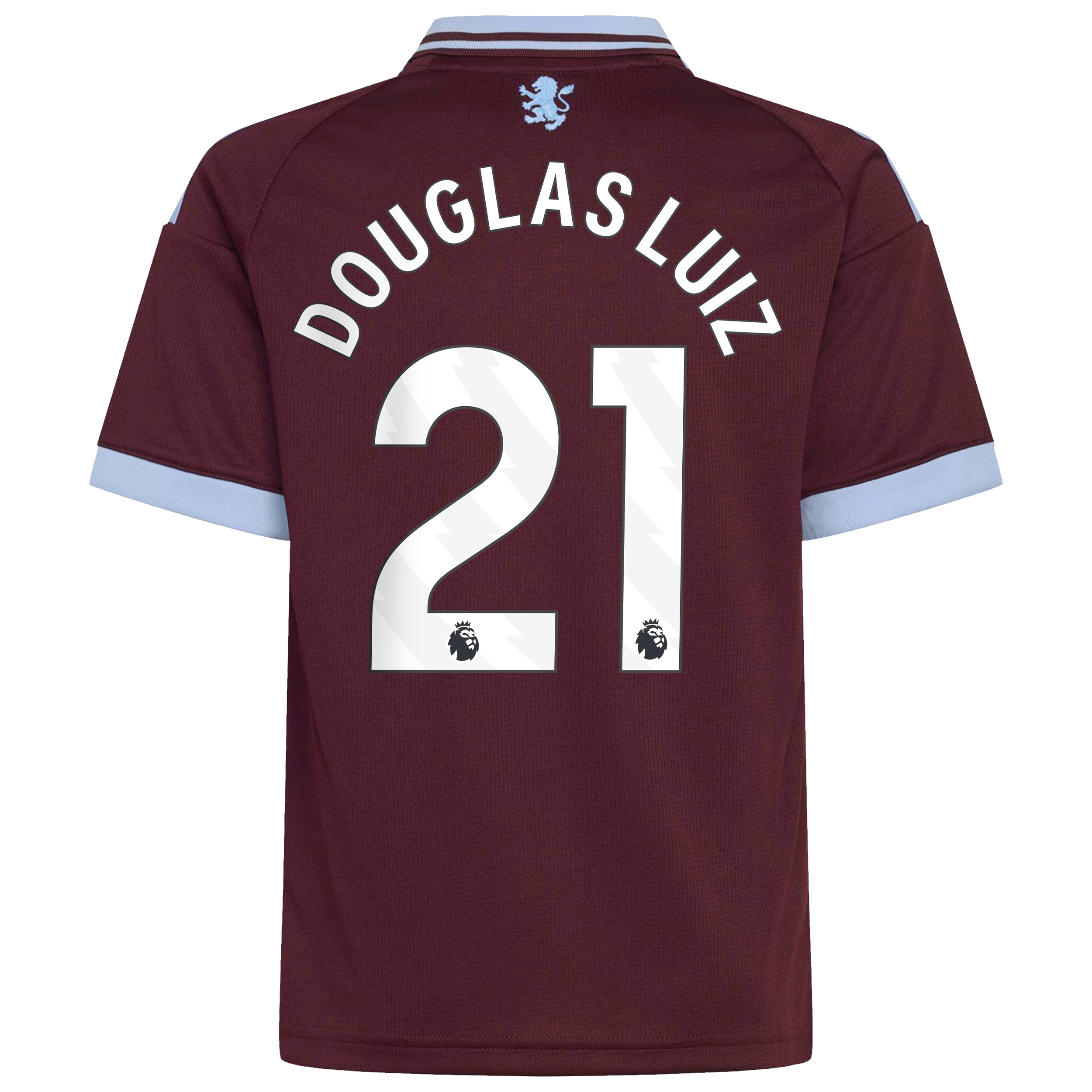 Aston Villa adidas Home Shirt 2026-27 - Kids with Douglas Luiz 21 printing, , rebel_hi-res