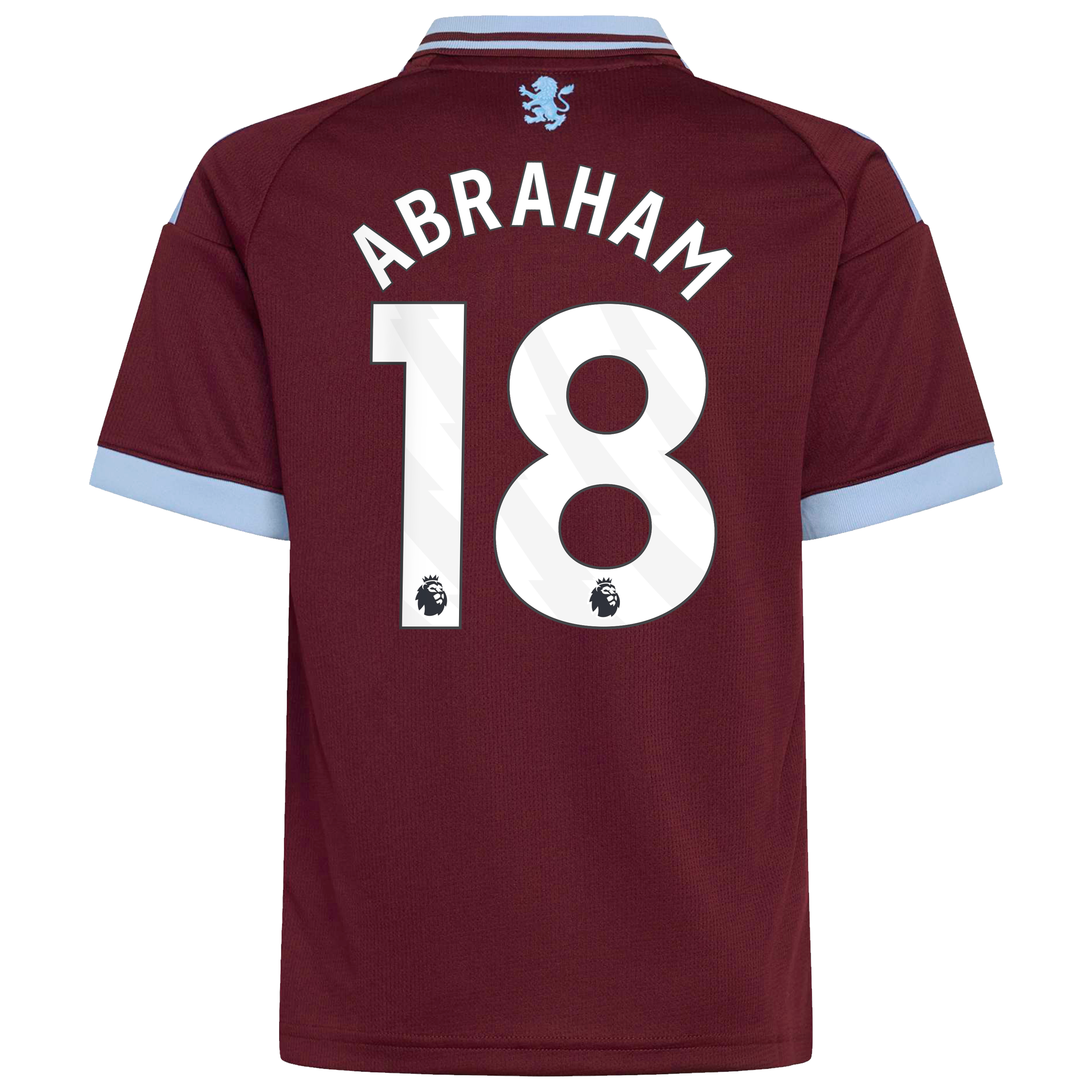 Aston Villa adidas Home Shirt 2026-27 - Kids with Abraham 18 printing, , rebel_hi-res