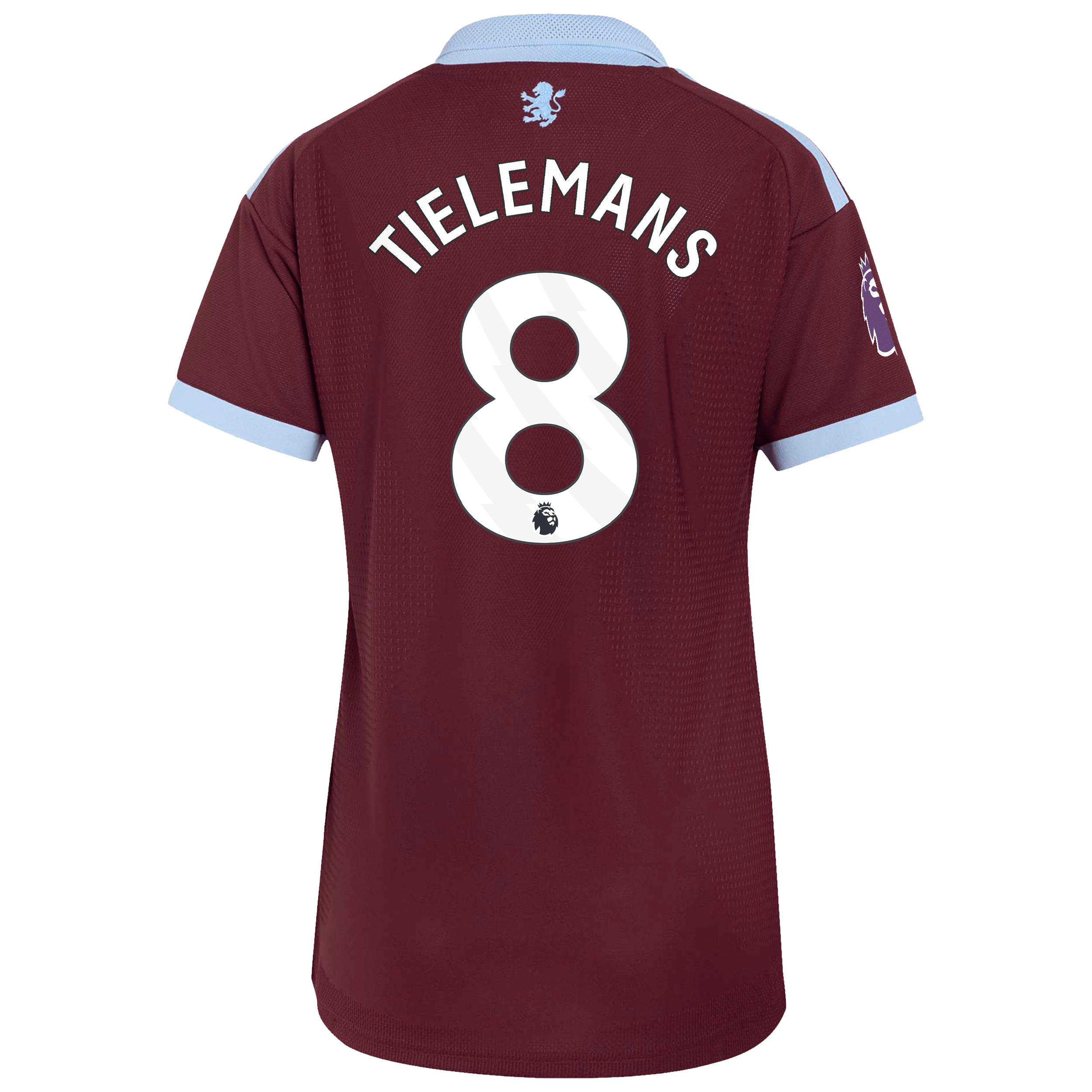Aston Villa adidas Home Authentic Shirt 2026-27 - Womens with Tielemans 8 printing, , rebel_hi-res