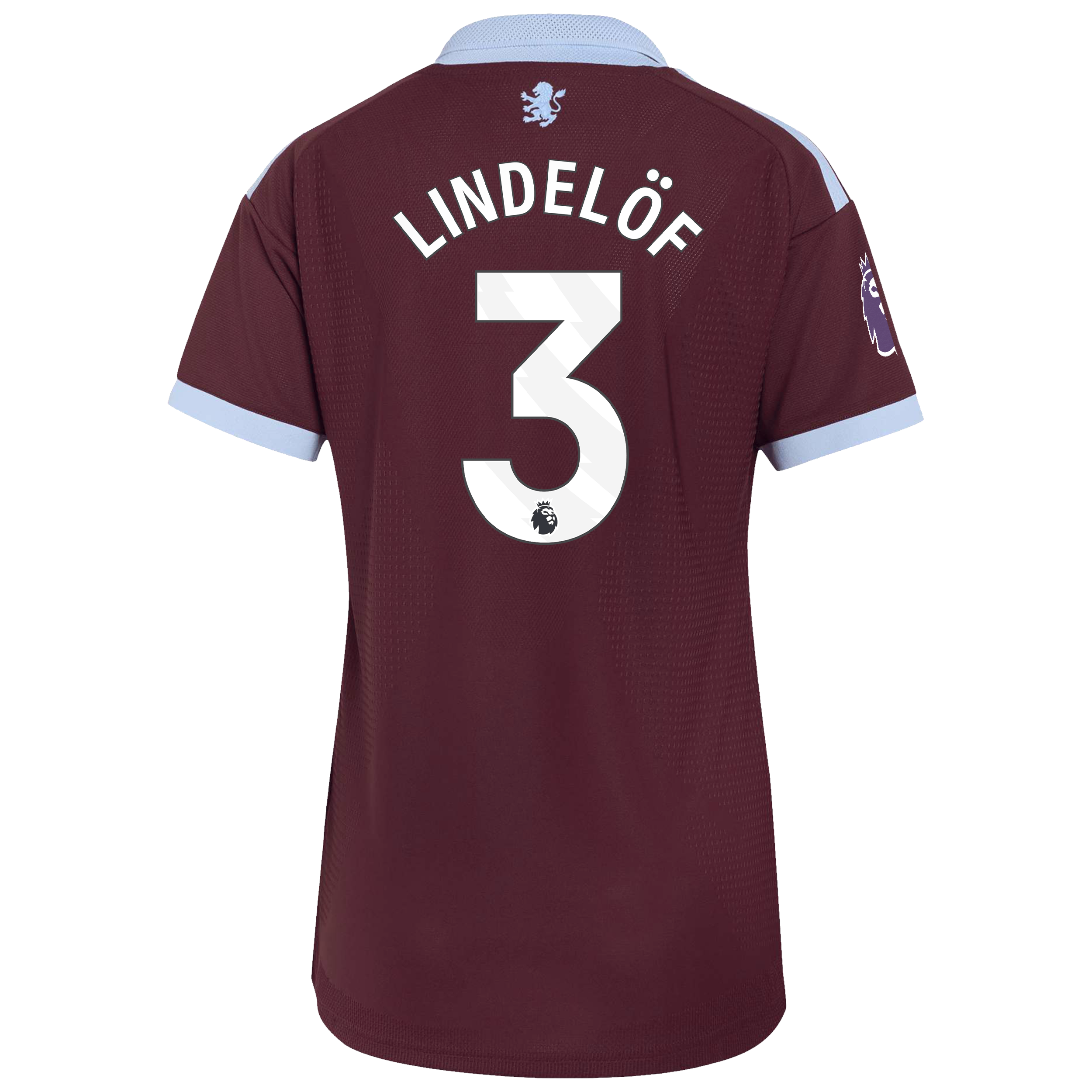 Aston Villa adidas Home Authentic Shirt 2026-27 - Womens with Lindel&ouml;f 3 printing, , rebel_hi-res