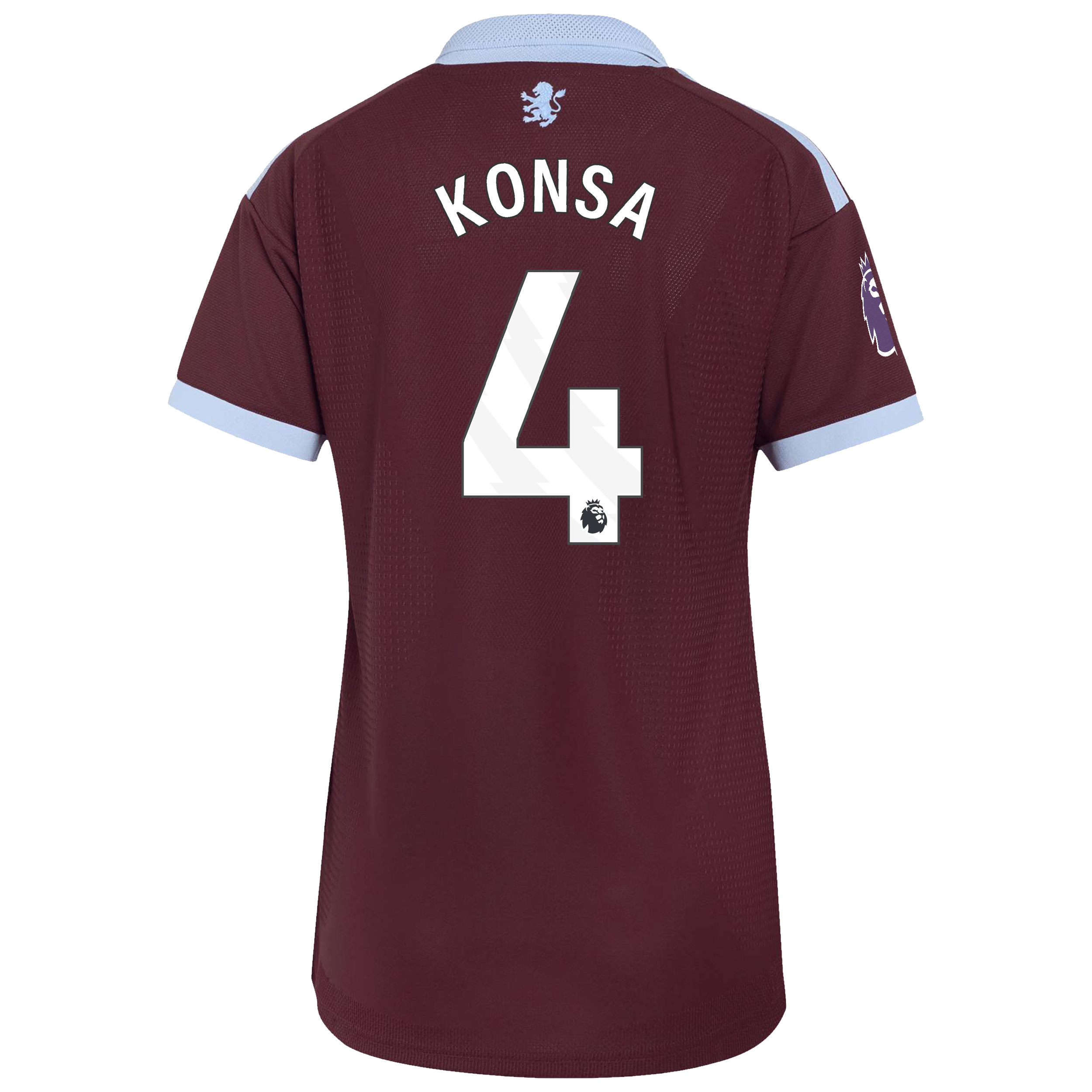 Aston Villa adidas Home Authentic Shirt 2026-27 - Womens with Konsa 4 printing, , rebel_hi-res