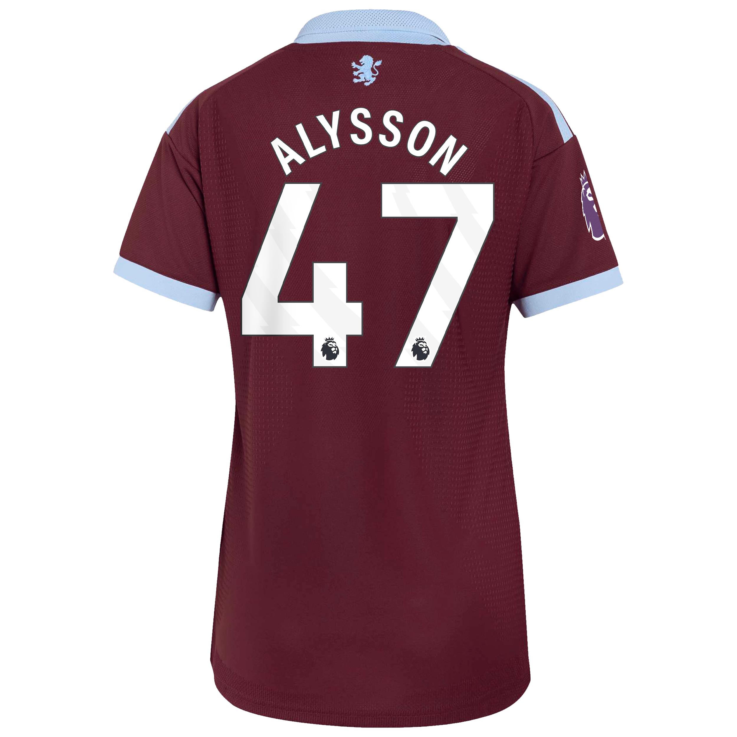 Aston Villa adidas Home Authentic Shirt 2026-27 - Womens with Alysson 47 printing, , rebel_hi-res