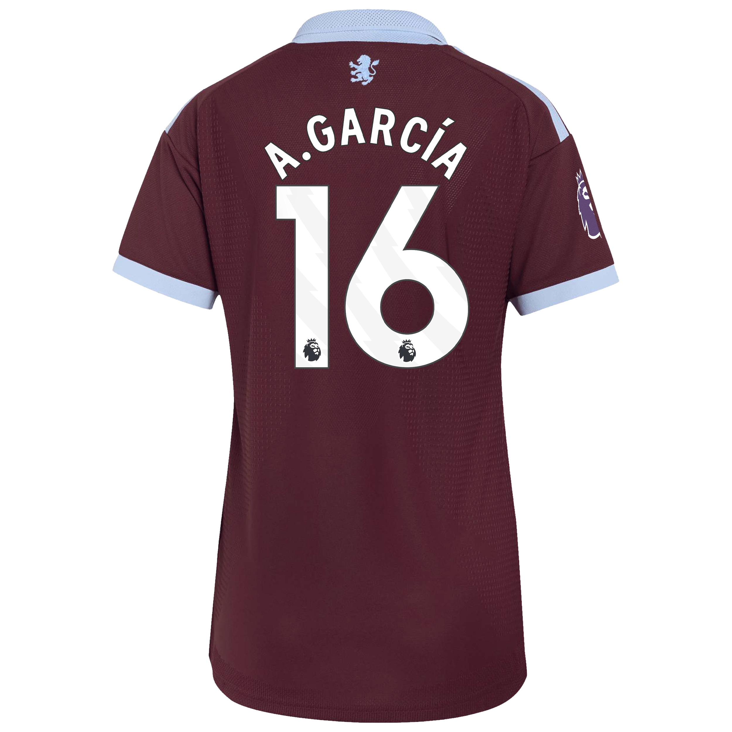 Aston Villa adidas Home Authentic Shirt 2026-27 - Womens with A.Garc&iacute;a 16 printing, , rebel_hi-res