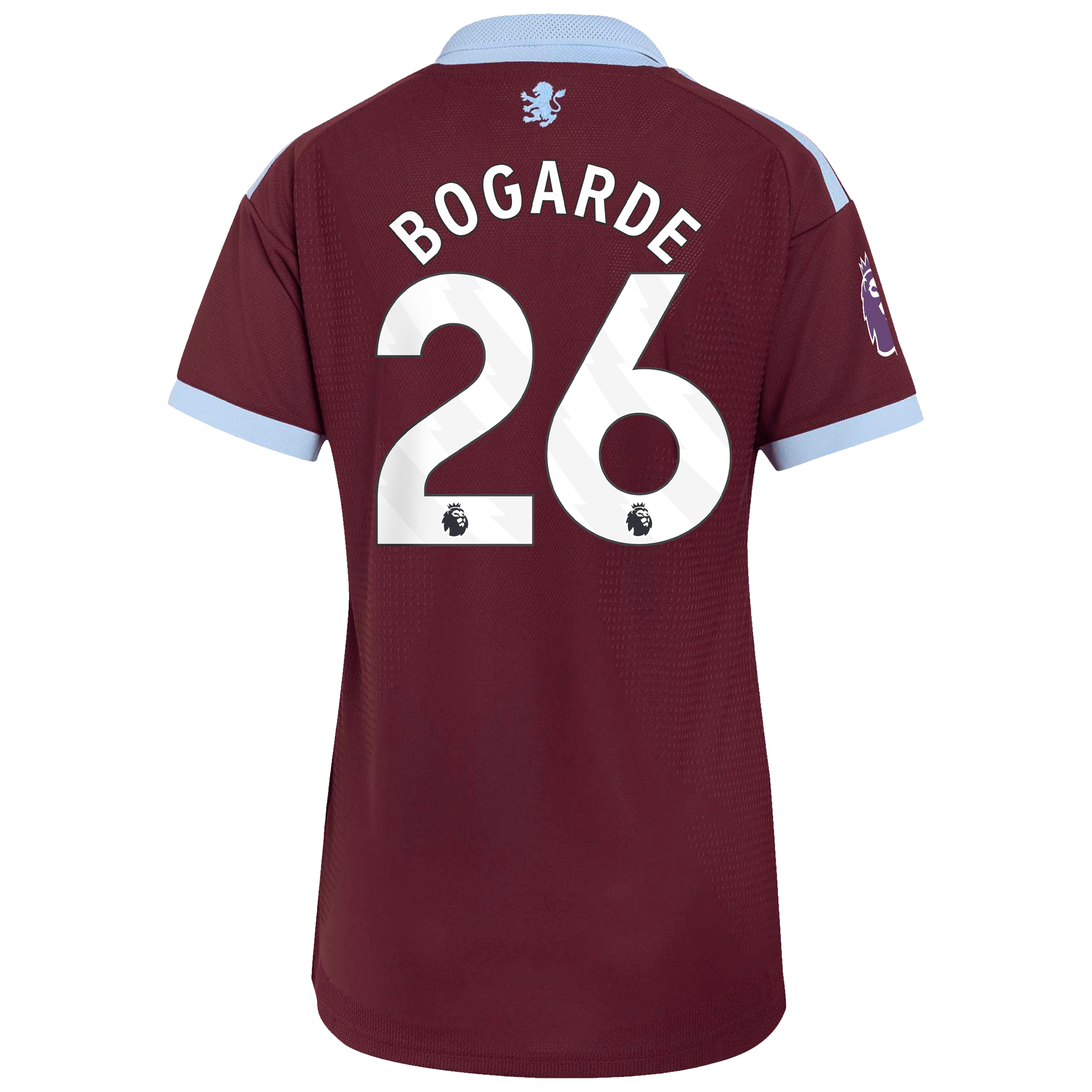 Aston Villa adidas Home Authentic Shirt 2026-27 - Womens with Bogarde 26 printing, , rebel_hi-res